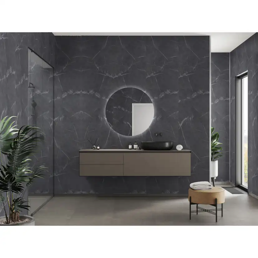 Baderomspanel Fibo 2272-T00 Black Marble