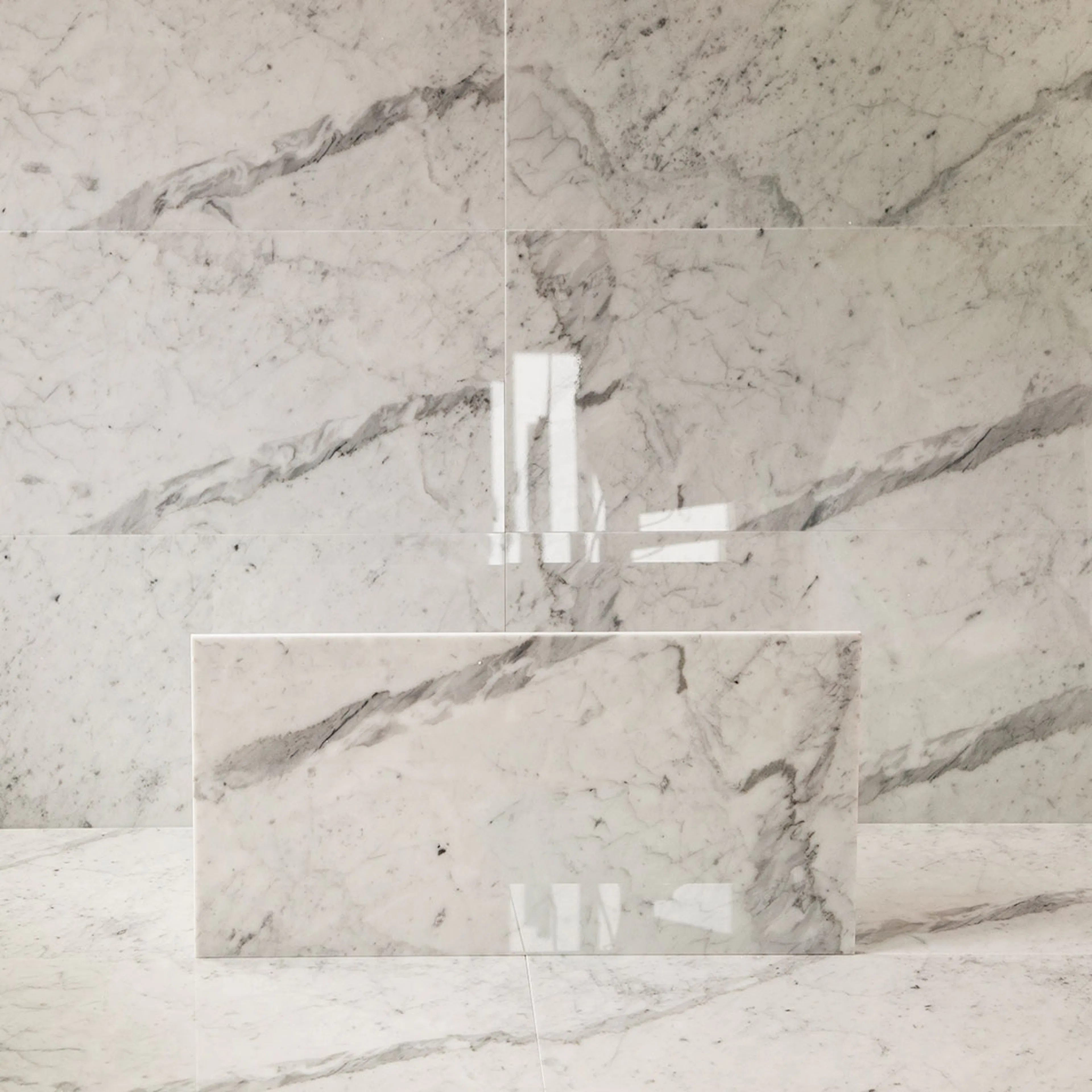 Marmor Arredo Carrara C Polert Hvit 30x60 cm