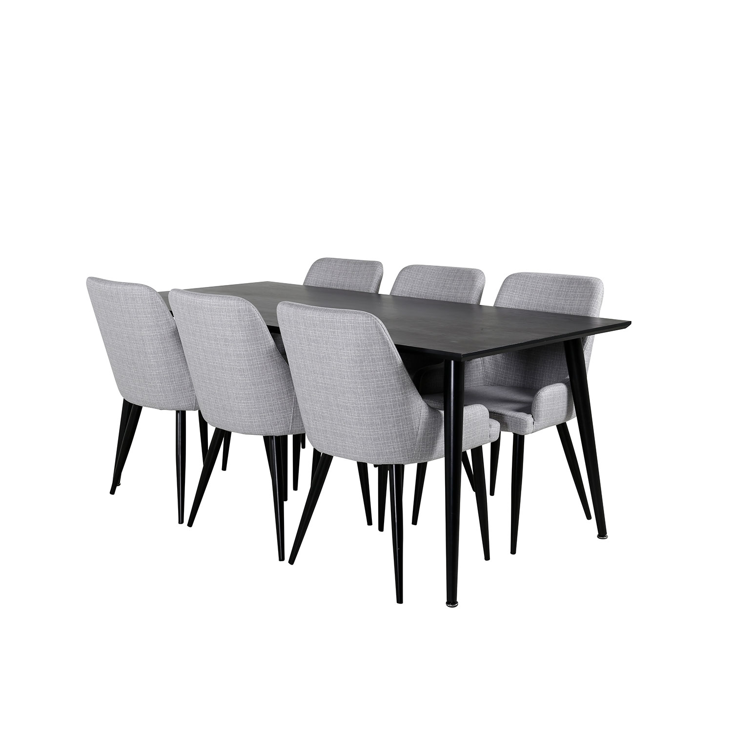 Spisegruppe Venture Home Dipp med 6 Plaza Stoler