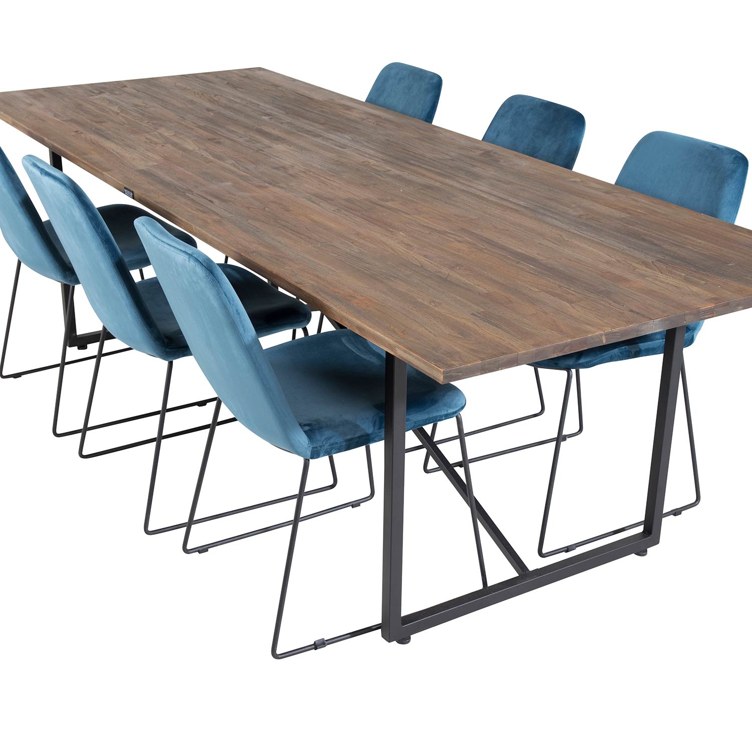 Spisegruppe Venture Home Peo med 6 Muscot Stoler