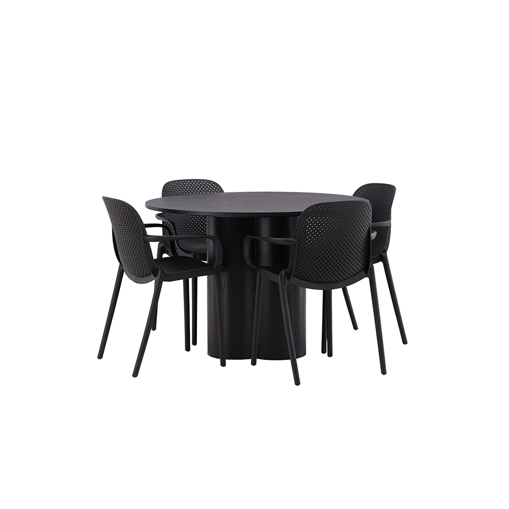 Spisegruppe Venture Home Olivia med 4 Baltimore Stoler