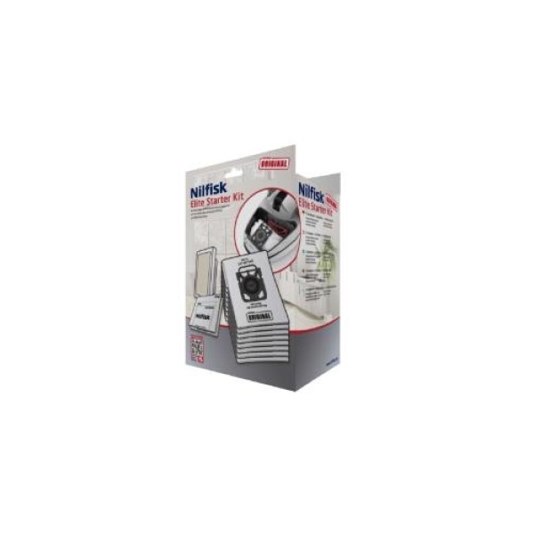 StarterKit Nilfisk Elite 8 poser og 1stk Hepa filter