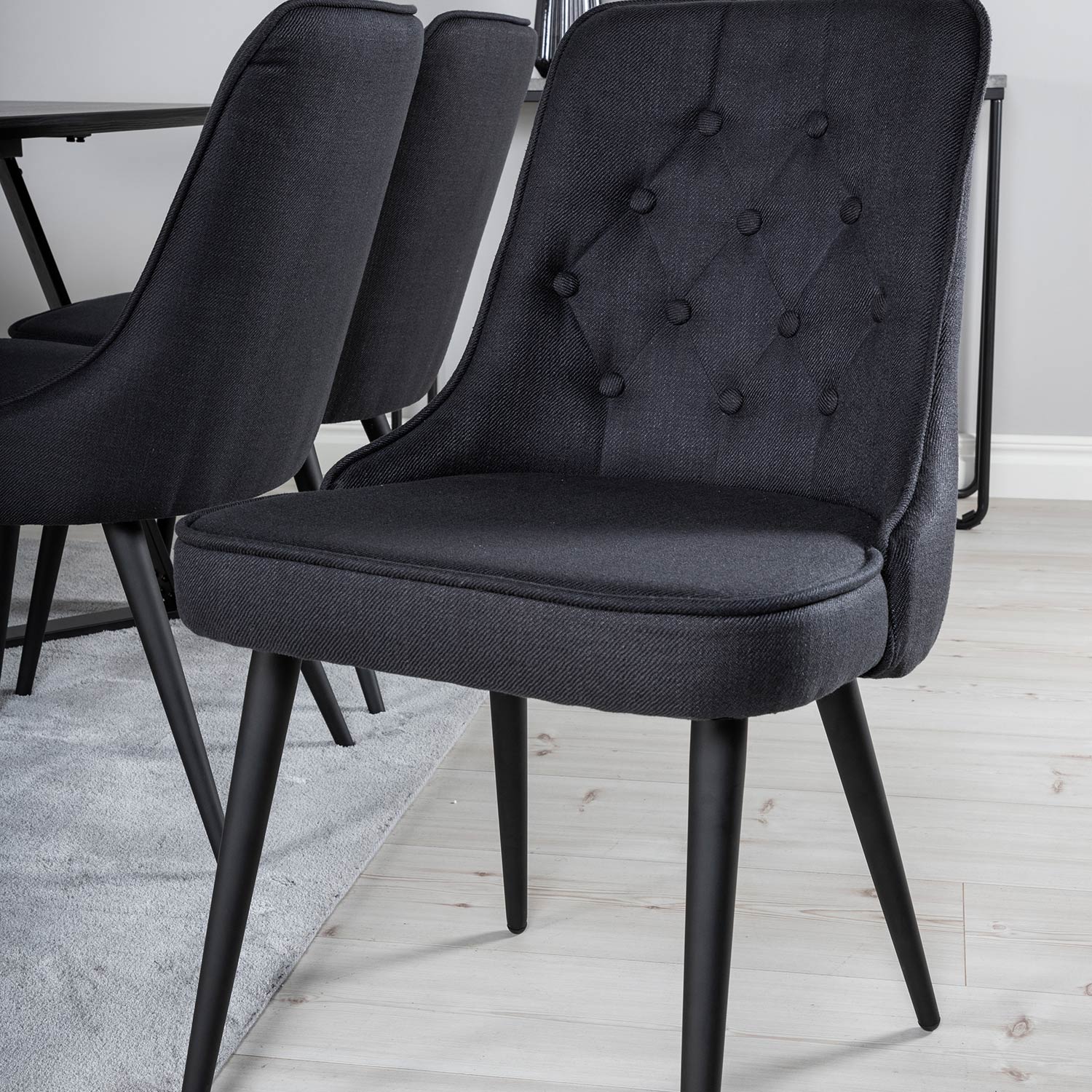Spisegruppe Venture Home Madde med 6 Vera Stoler Polyester