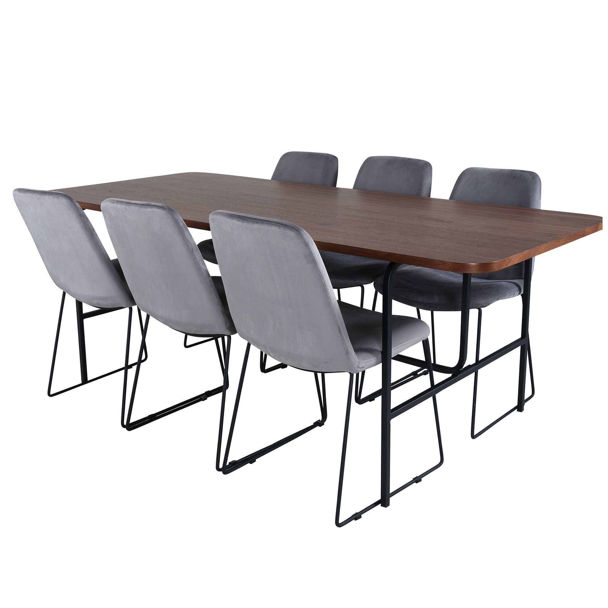 Spisegruppe Venture Home Chicago med 6 Muscot Stoler