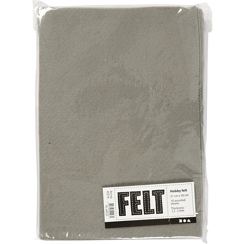 Hobbyfilt Creativ Company A4 210x297 mm 10 Ark/1 Pk