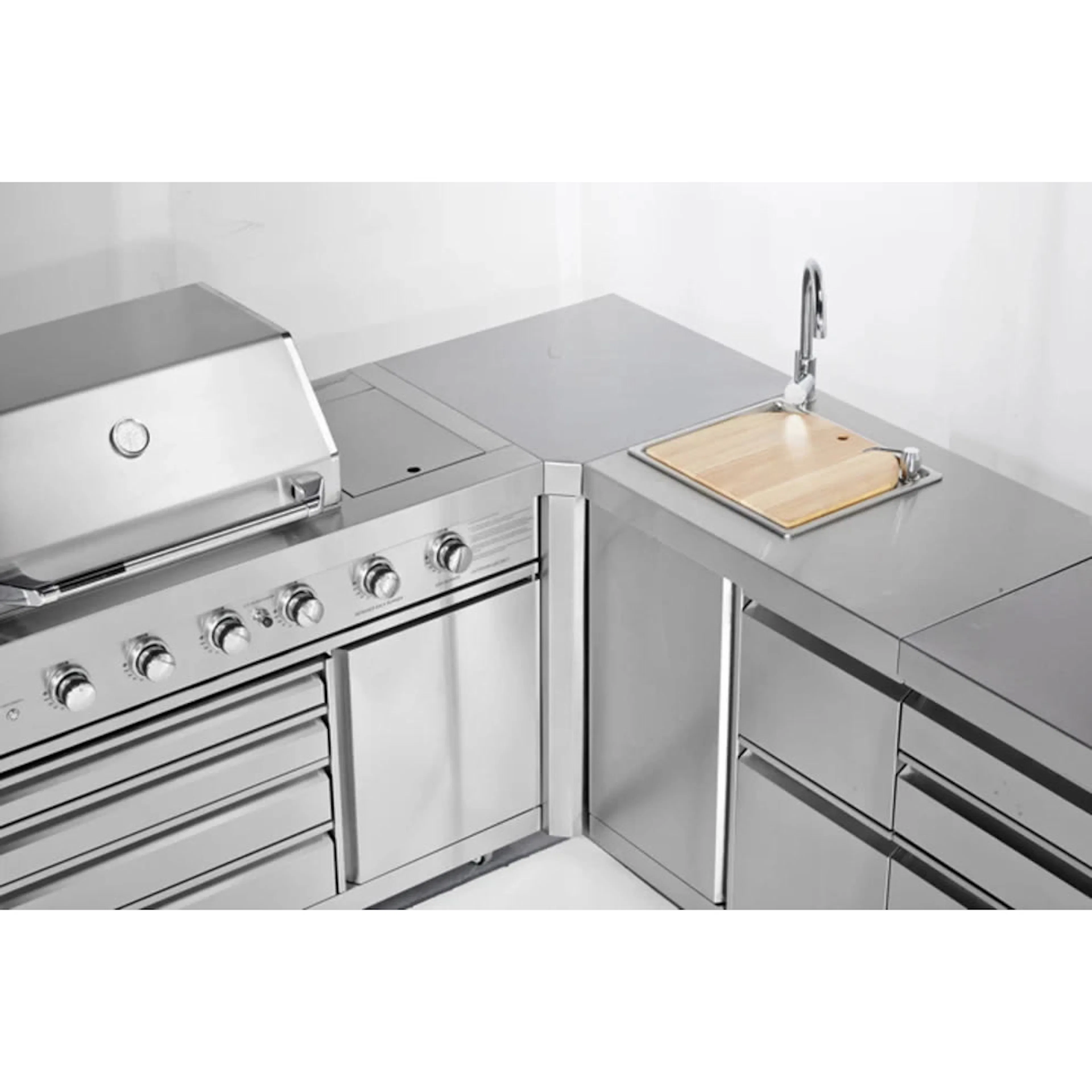 Hjørnemodul Myoutdoorkitchen Stainless Collection 90°
