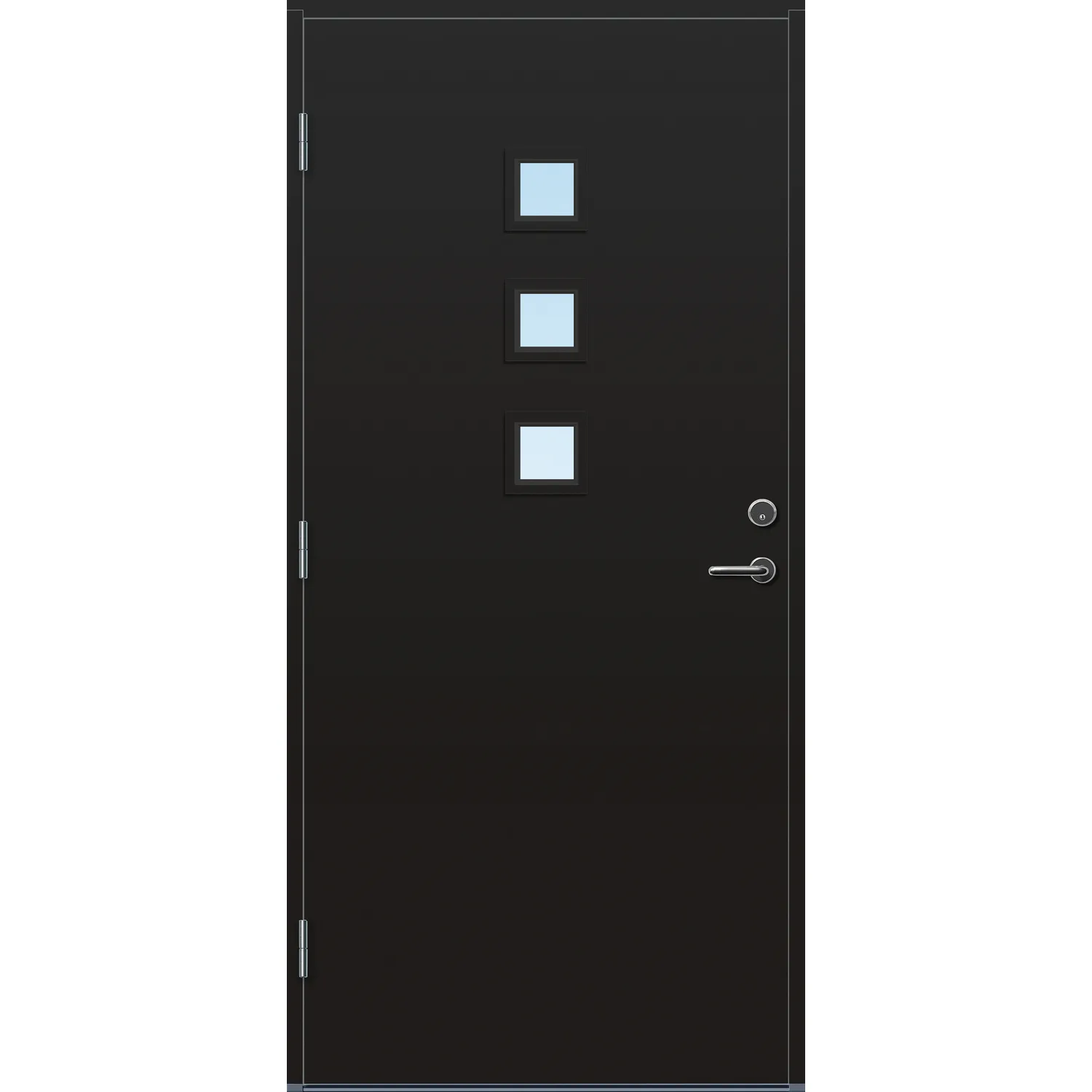 DØR YD ALTA 9X20H SORT BxH: 90x200 cm, Høyre, NCS S-9000-N, Svart