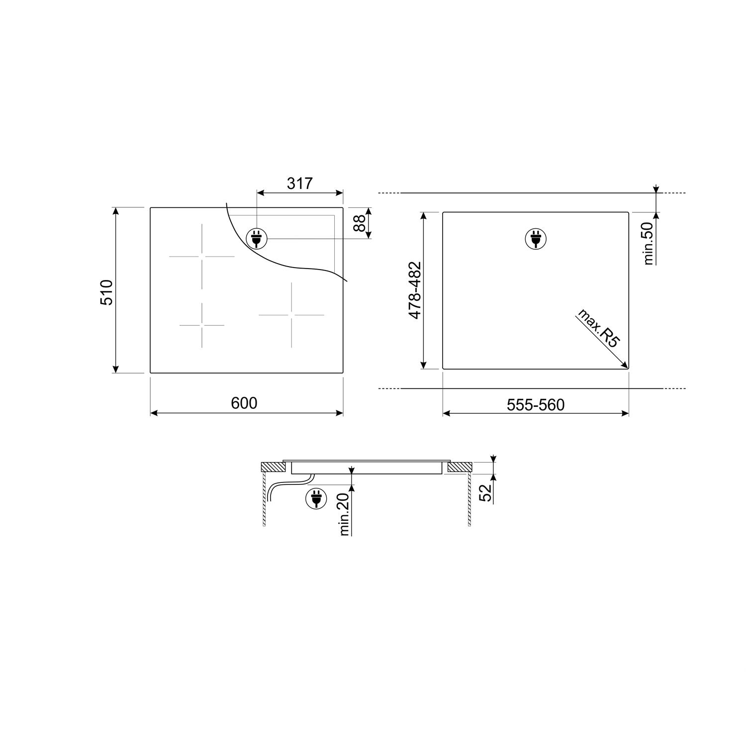 Induksjonstopp Smeg Universal SI2641D