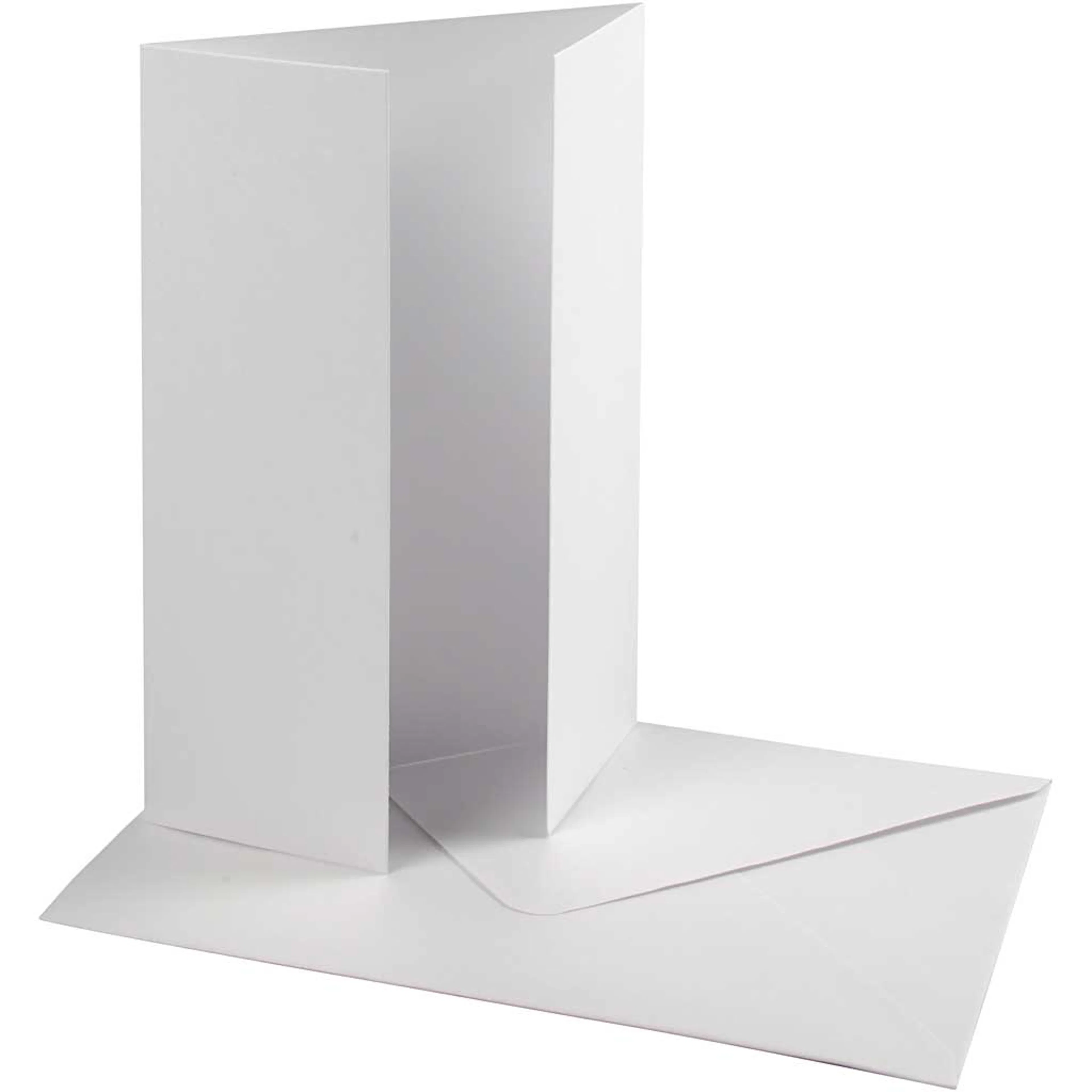 Perlmorkort Creativ Company med Konvolutt Kortstr 10,5x15 cm Konvstr 11,5x16,5 cm 10 sett/1 Pk