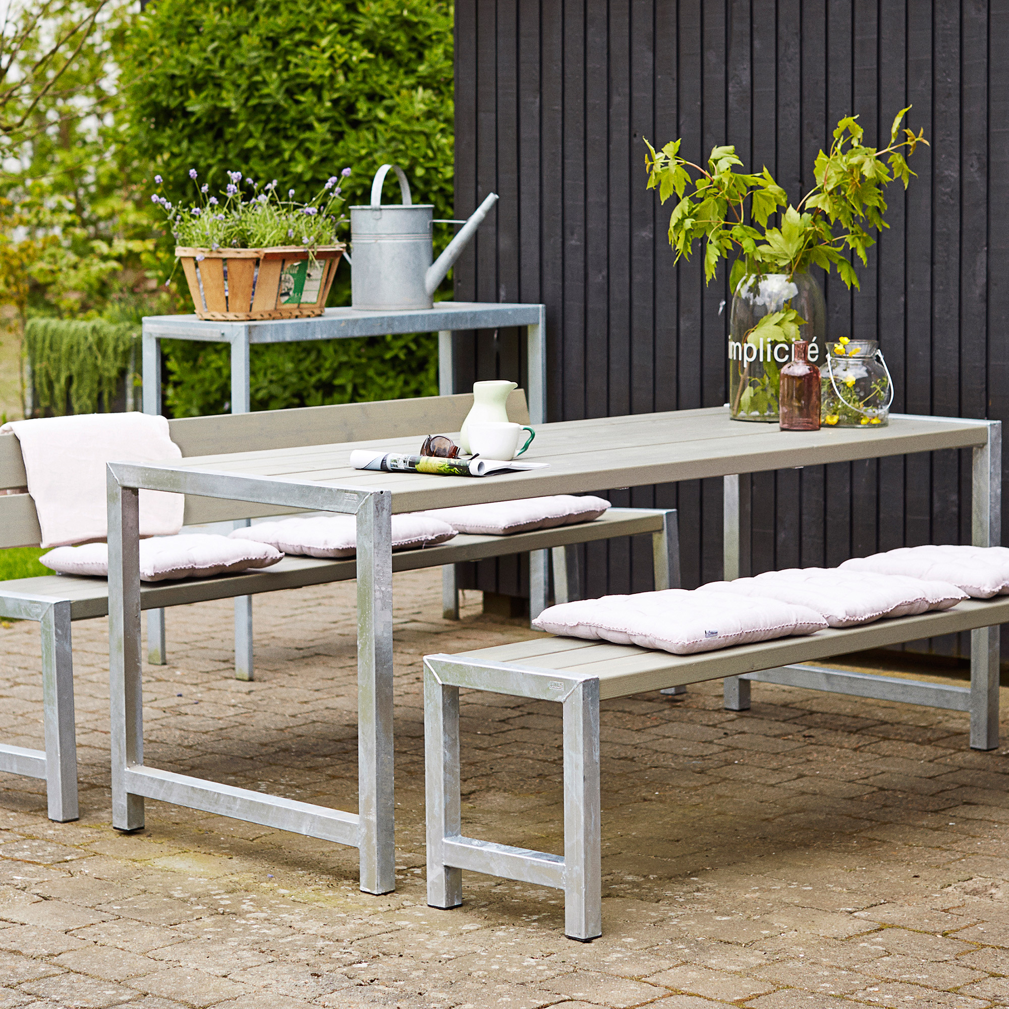 Plankbord186x77x72 cm Tryckimpregnerad grundmålad gråbrun Gråbrun