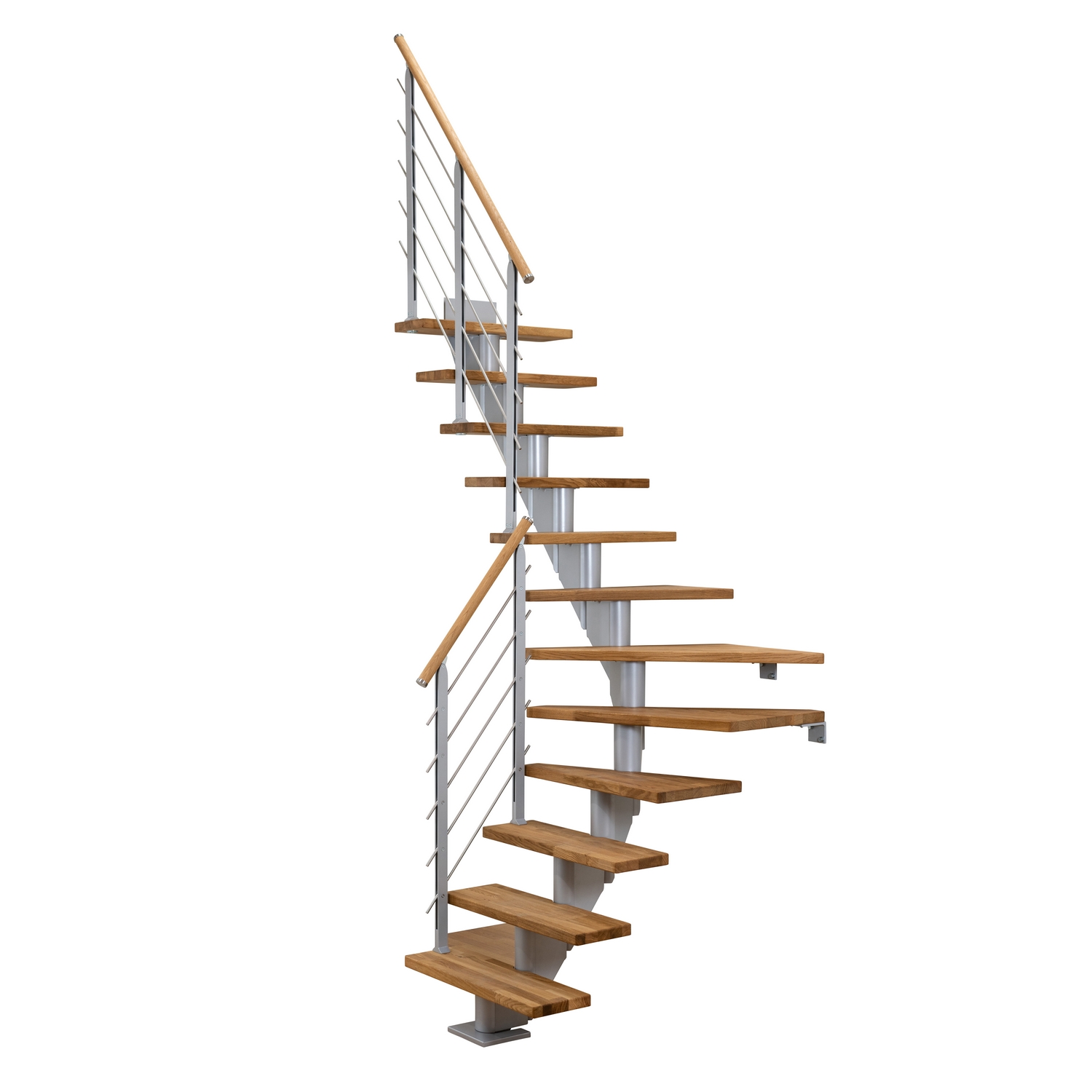 Plassbesparende Trapp Dolle Frankfurt Eik Oljet 1/4-Sving Design