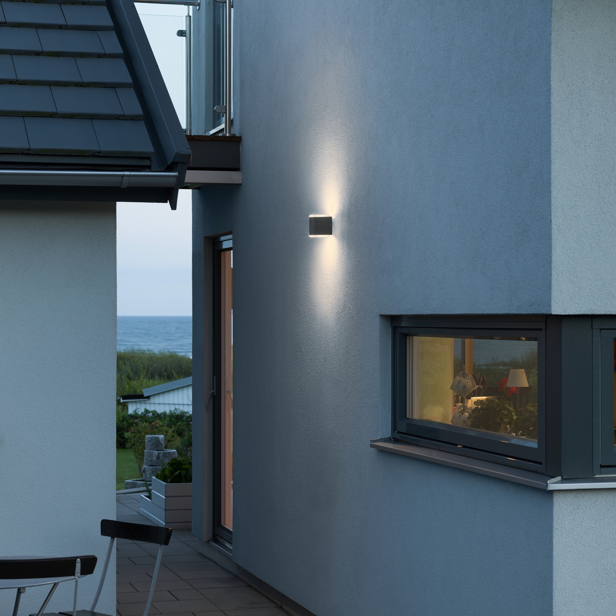Vegglampe Gnosjö Konstsmide Monza Kub High Power LED