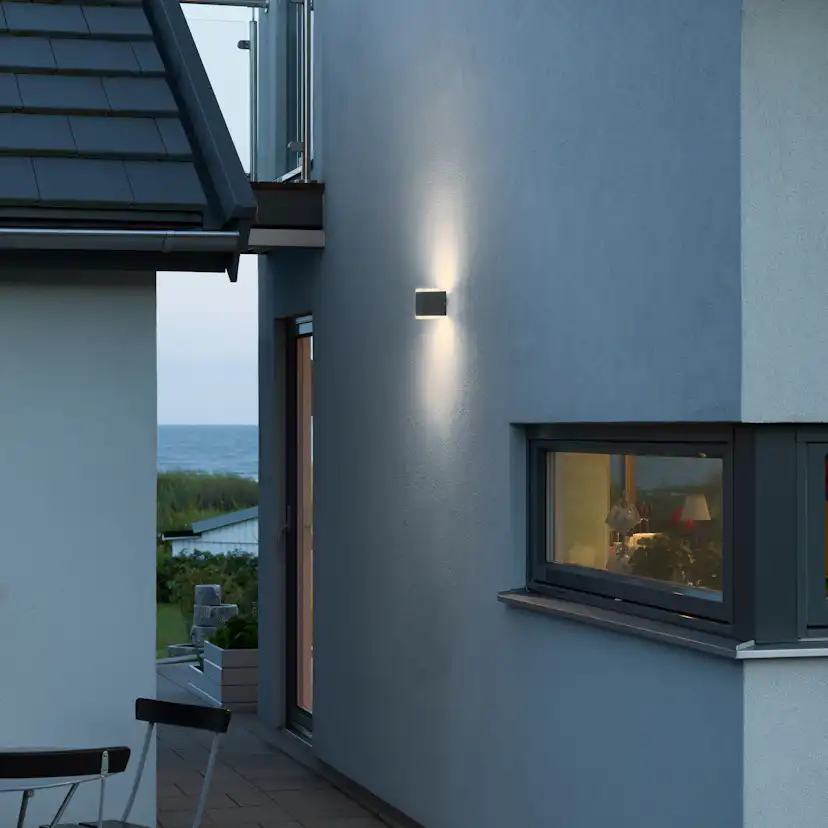 Vegglampe Gnosjö Konstsmide Monza Kub High Power LED