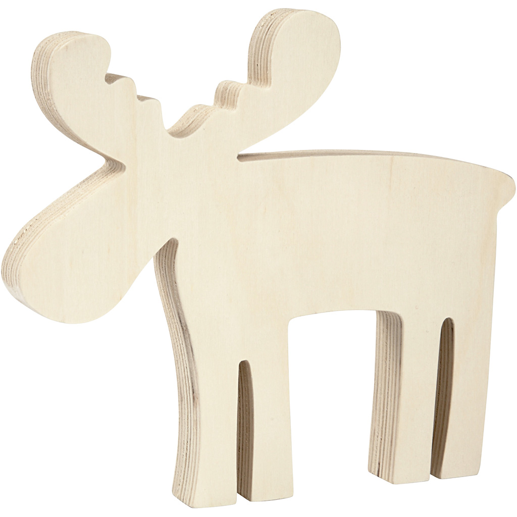 Figurer Creativ Company Elg Str 15x14 cm Tykkelse 16 mm 1 stk