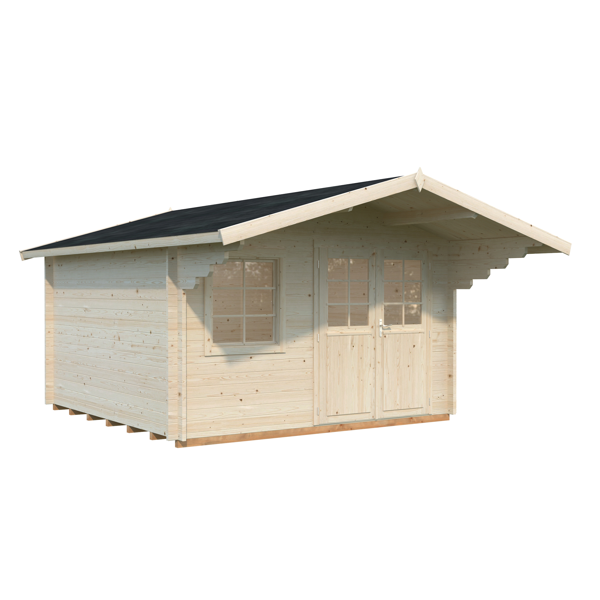 Anneks Palmako Sally 12,3 m2 med Shingel, Papp og Spiker