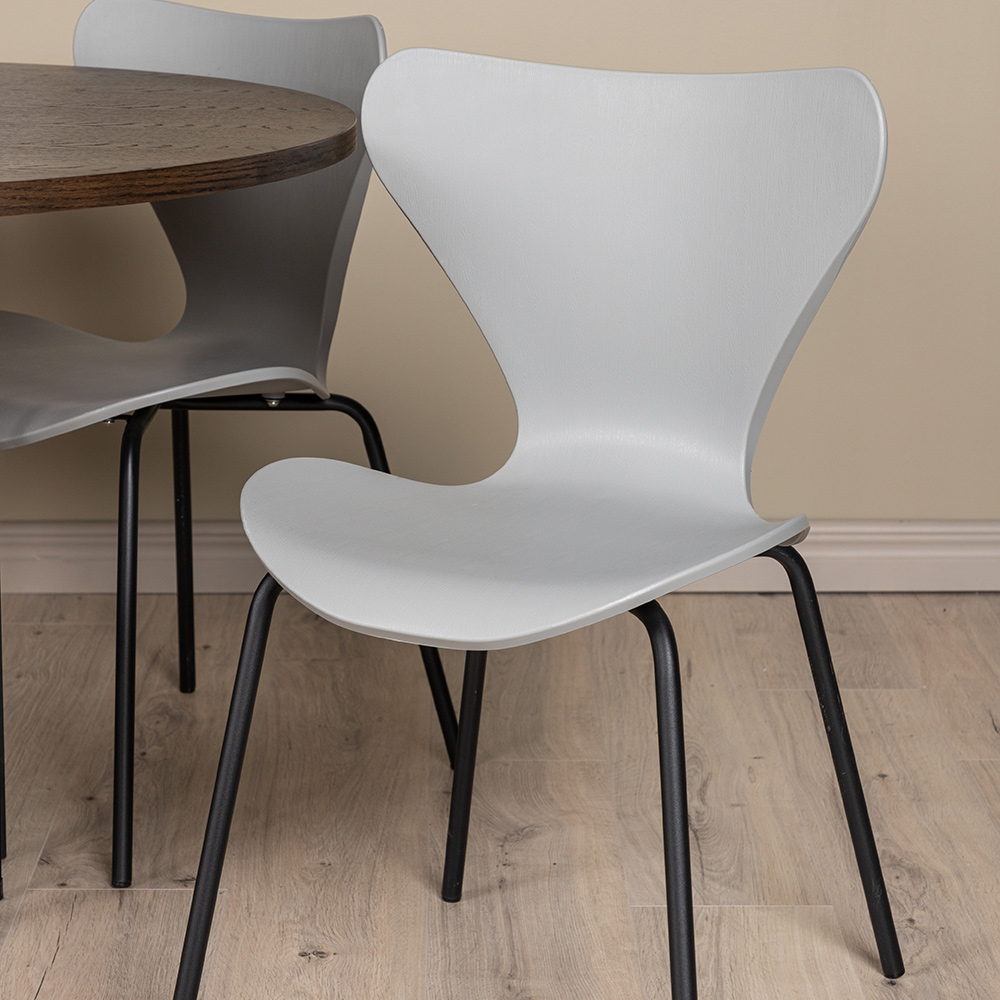 Spisegruppe furniture/fashion Stone med 4 Estes Stoler