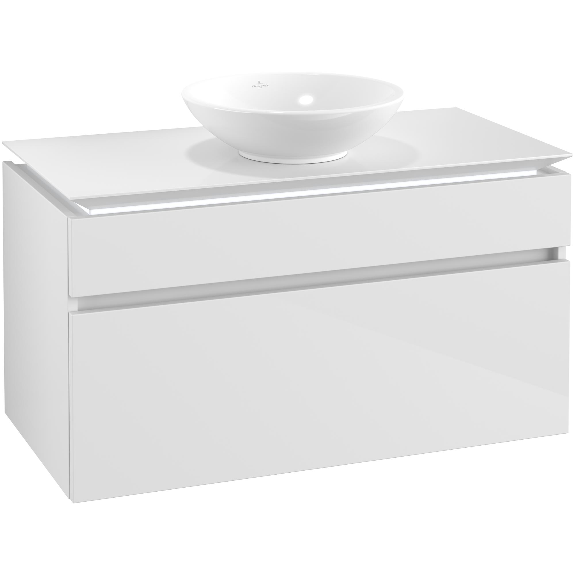 Tv&auml;ttst&auml;llssk&aring;p Villeroy & Boch Legato 1000 med 2 L&aring;dor f&ouml;r Ytmonterat Tv&auml;ttst&auml;ll
