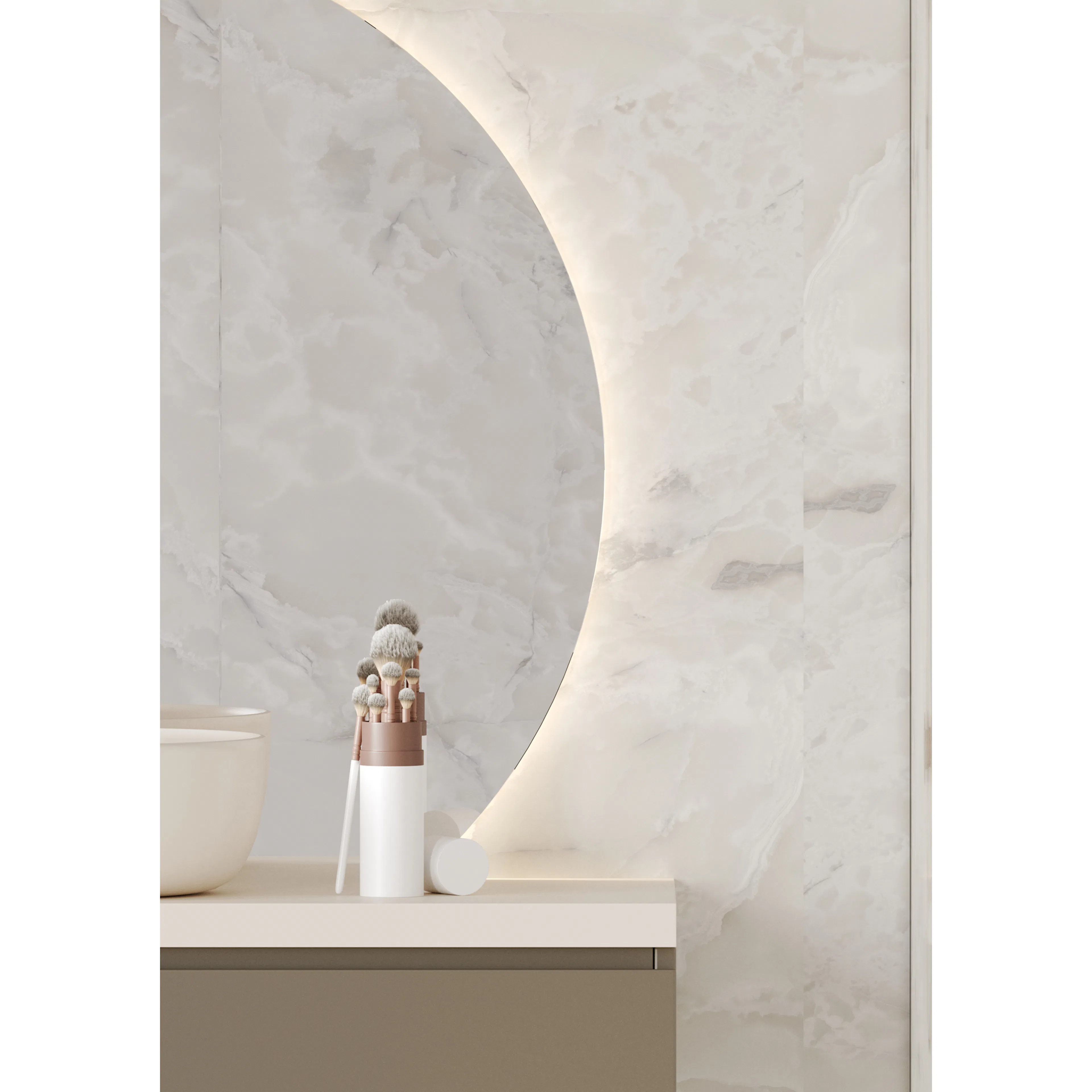 Baderomspanel Fibo 4023-M10 Arctic Onyx