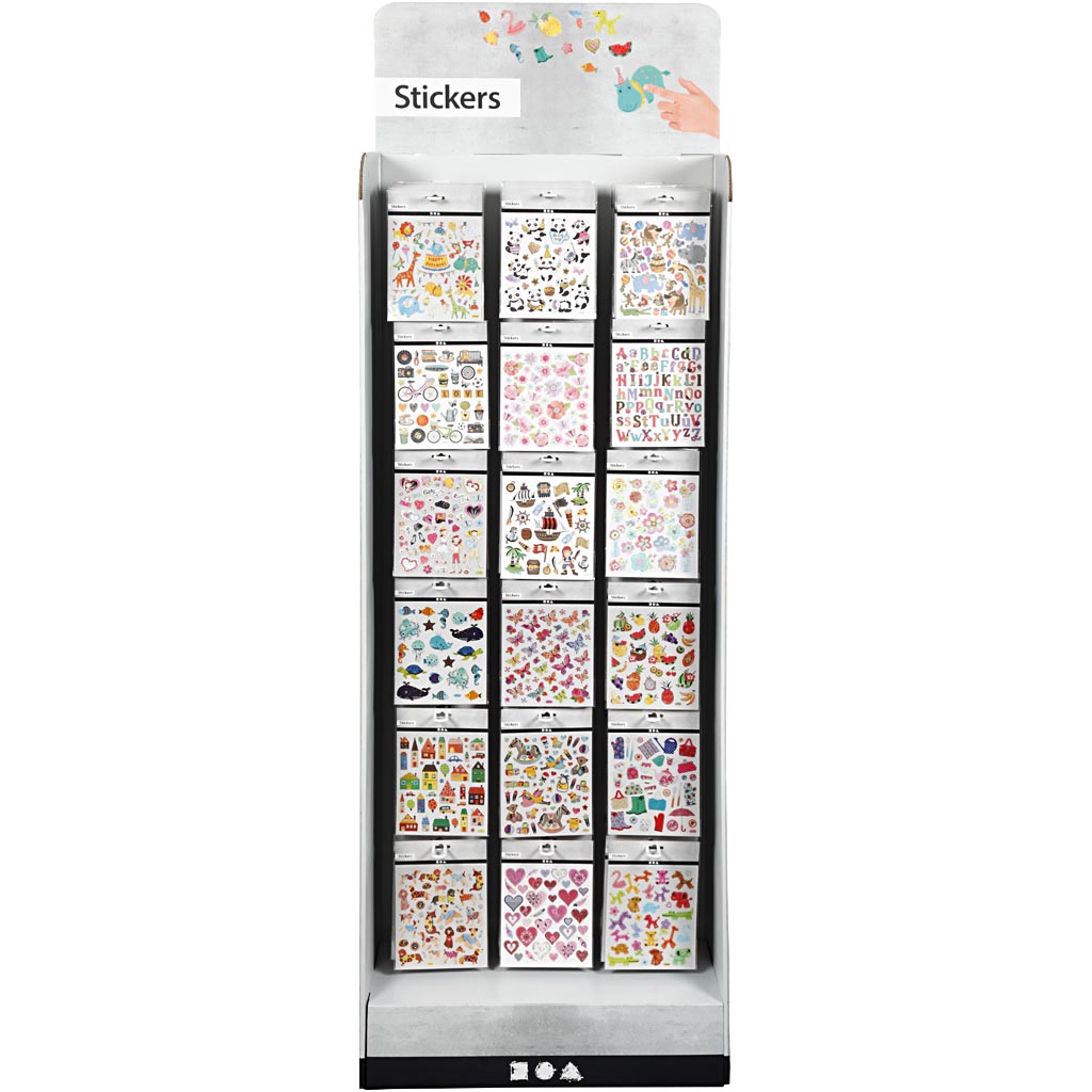 Gulvdisplay Creativ Company med Klistremerker 432 stk