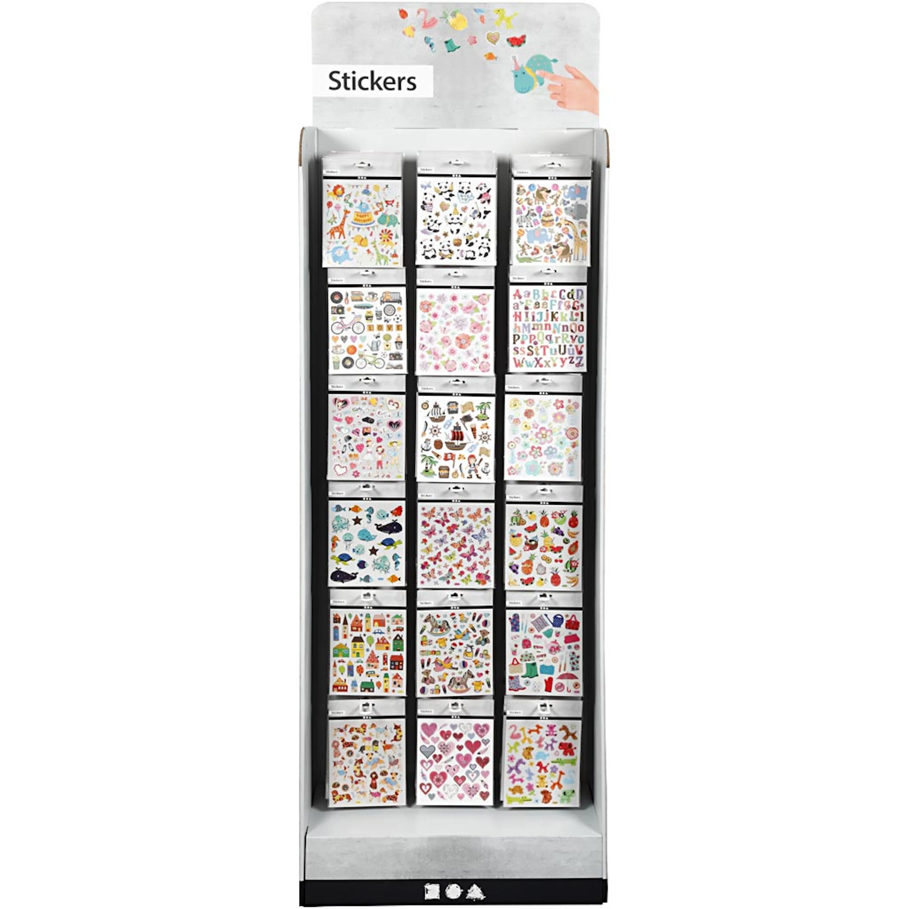 Gulvdisplay Creativ Company med Klistremerker 432 stk