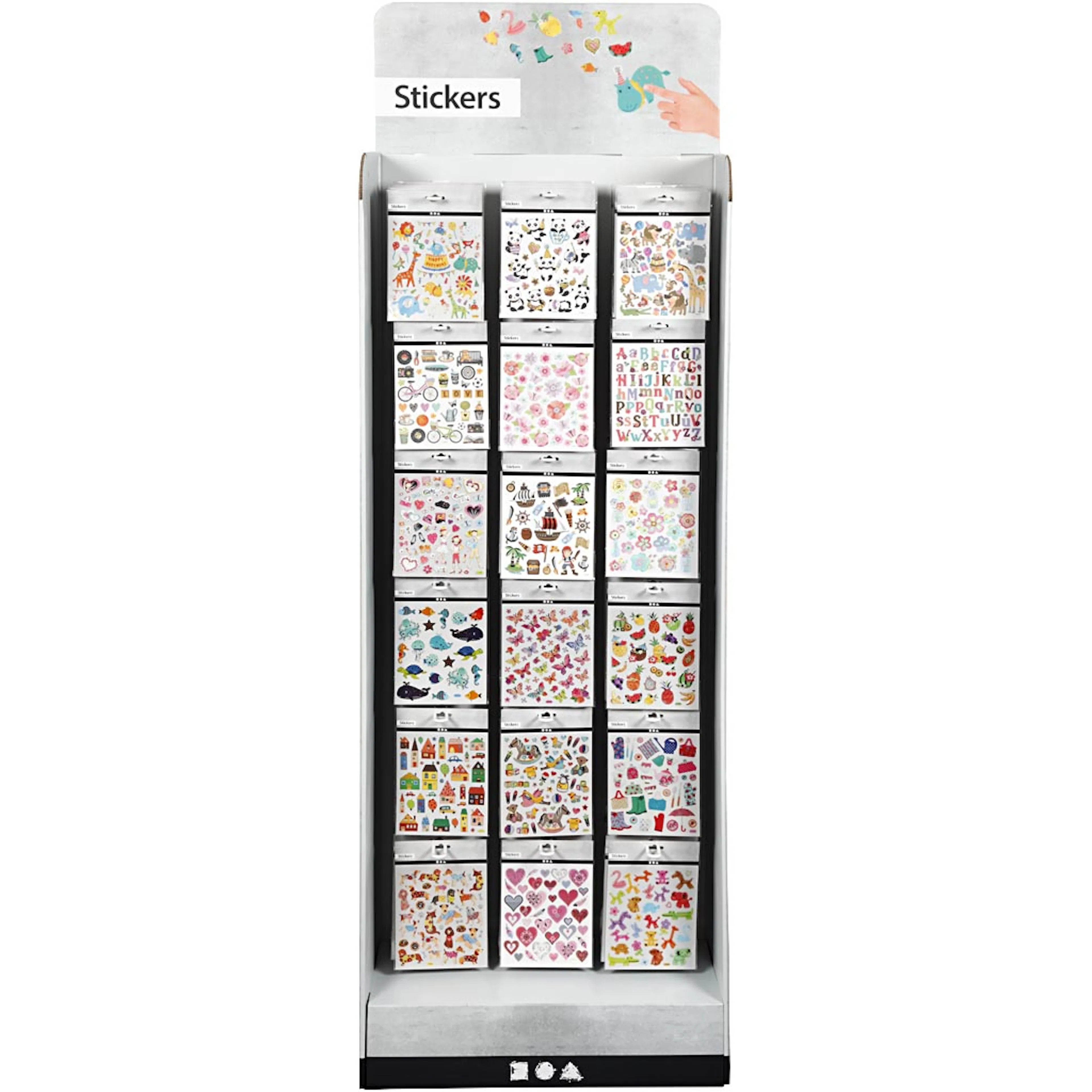 Gulvdisplay Creativ Company med Klistremerker 432 stk