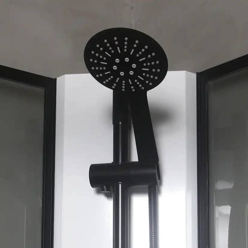 Dusjkabinett Bathlife Betrakta 90x90 Svart/Hvit