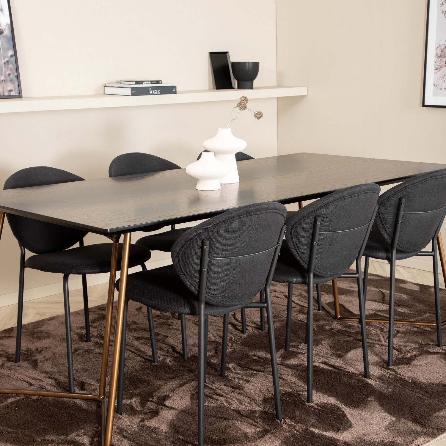 Spisegruppe Venture Home Annika med 6 Valor Stoler