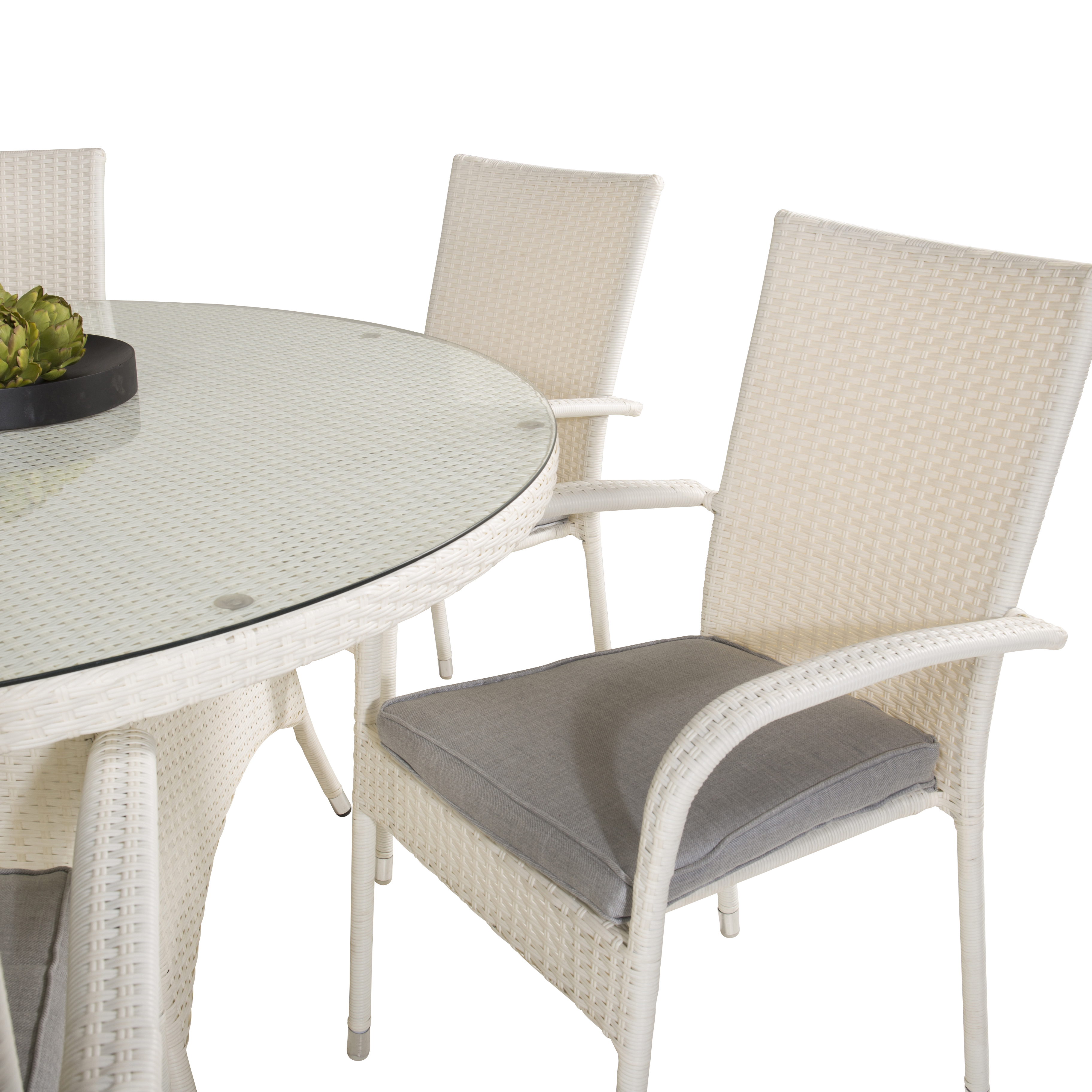 Spisegruppe Venture Home Virda Ø 150 med 6 Asta Stoler