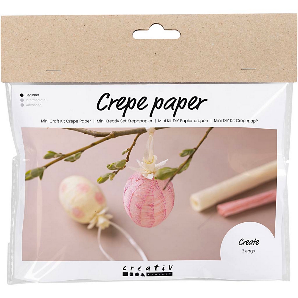 Hobbysett Creativ Company Mini DIY Kit  Egg Kreppapir