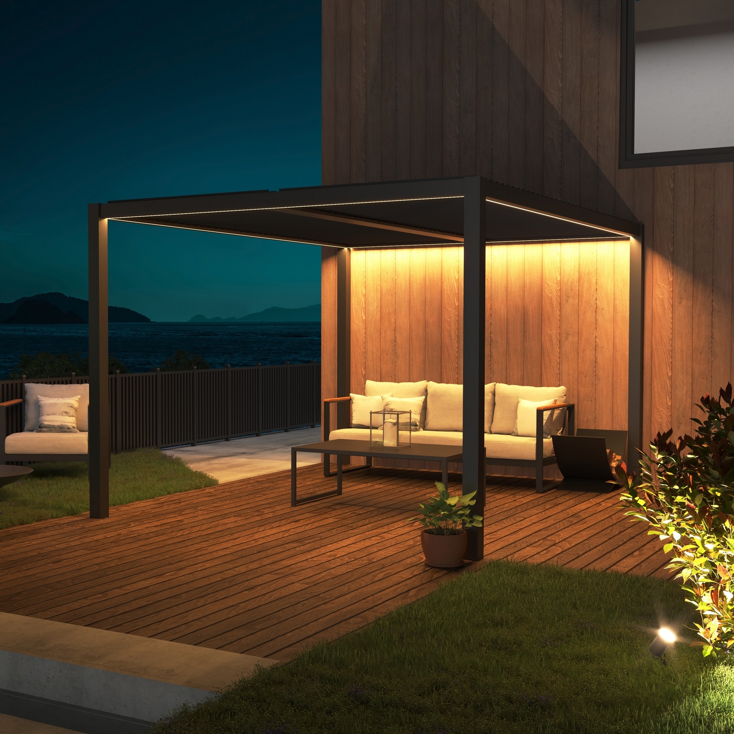 LED Krifon til Stavern Pergola 3x3m