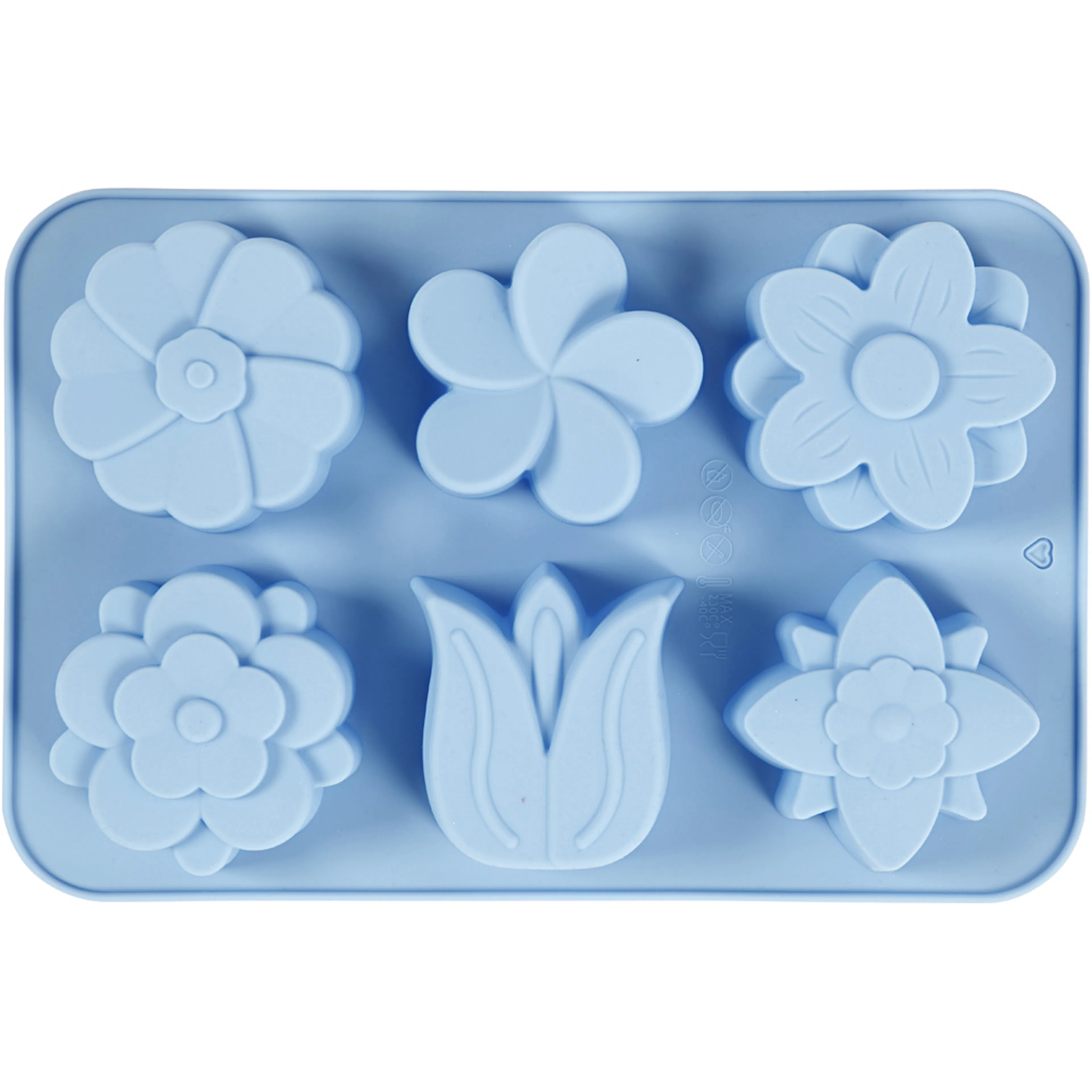 Silikonform Creativ Company Blomster Hullstr 60x75 mm 75 ml 1 stk