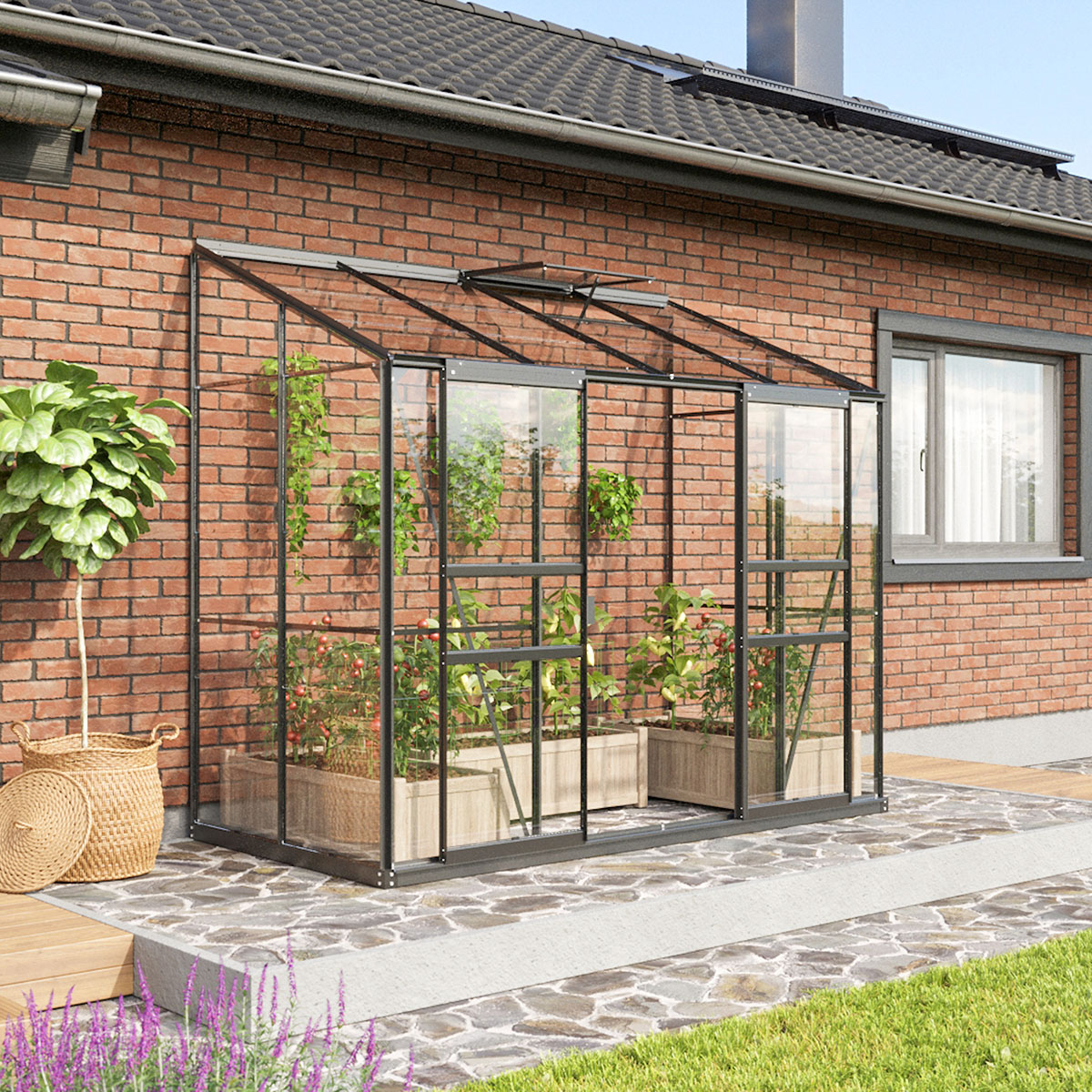 Drivhus Vitavia Ida Vegg 3,3 kvm