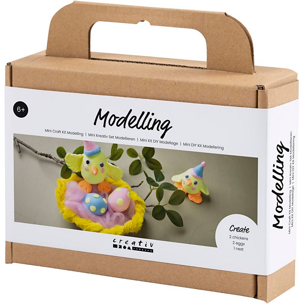Hobbysett Creativ Company Mini DIY Kit Modellering Påskefamilie