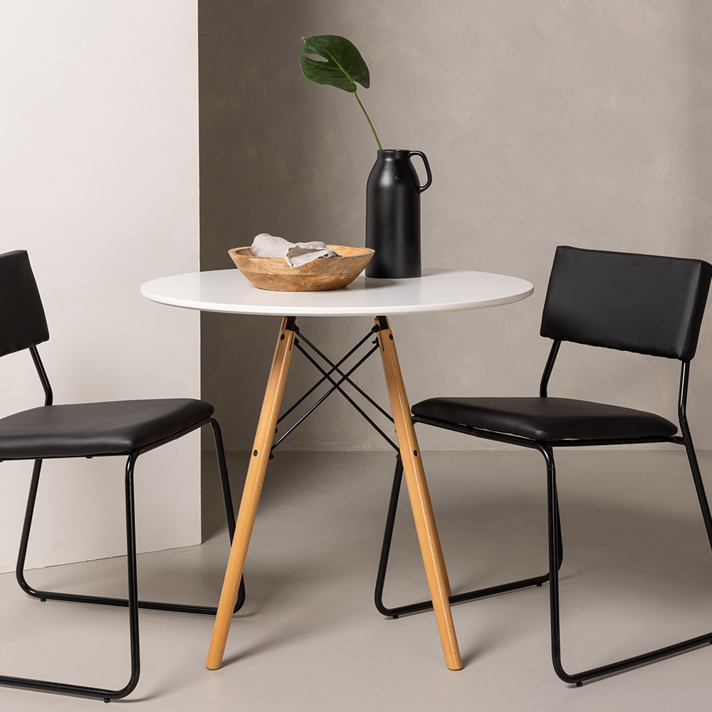 Spisegruppe Venture Home Danburi Ø 60 cm med 2 Kenth Stoler
