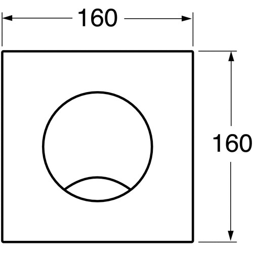 Spolknapp Gustavsberg Enkel