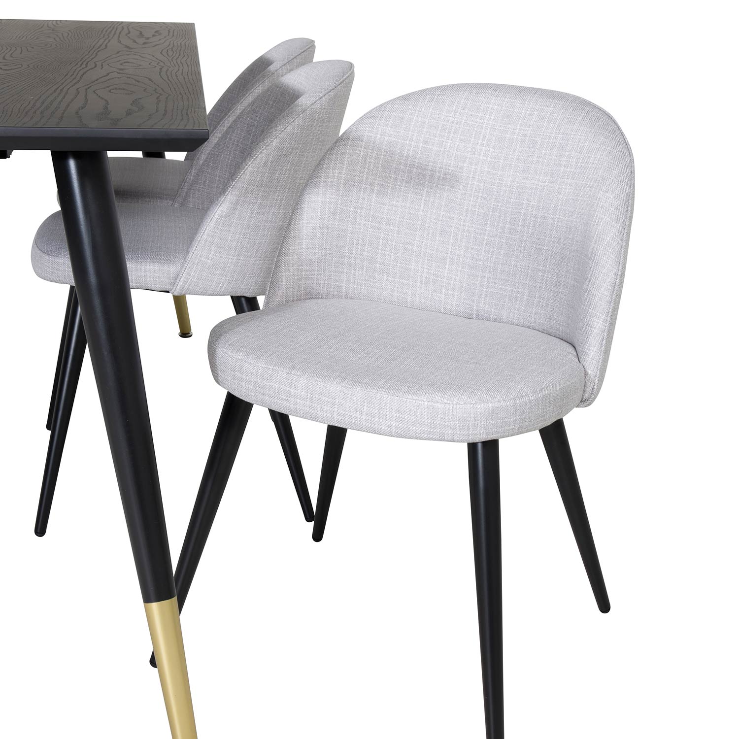 Spisegruppe Venture Home Dipp med 6 Velvet Stoler