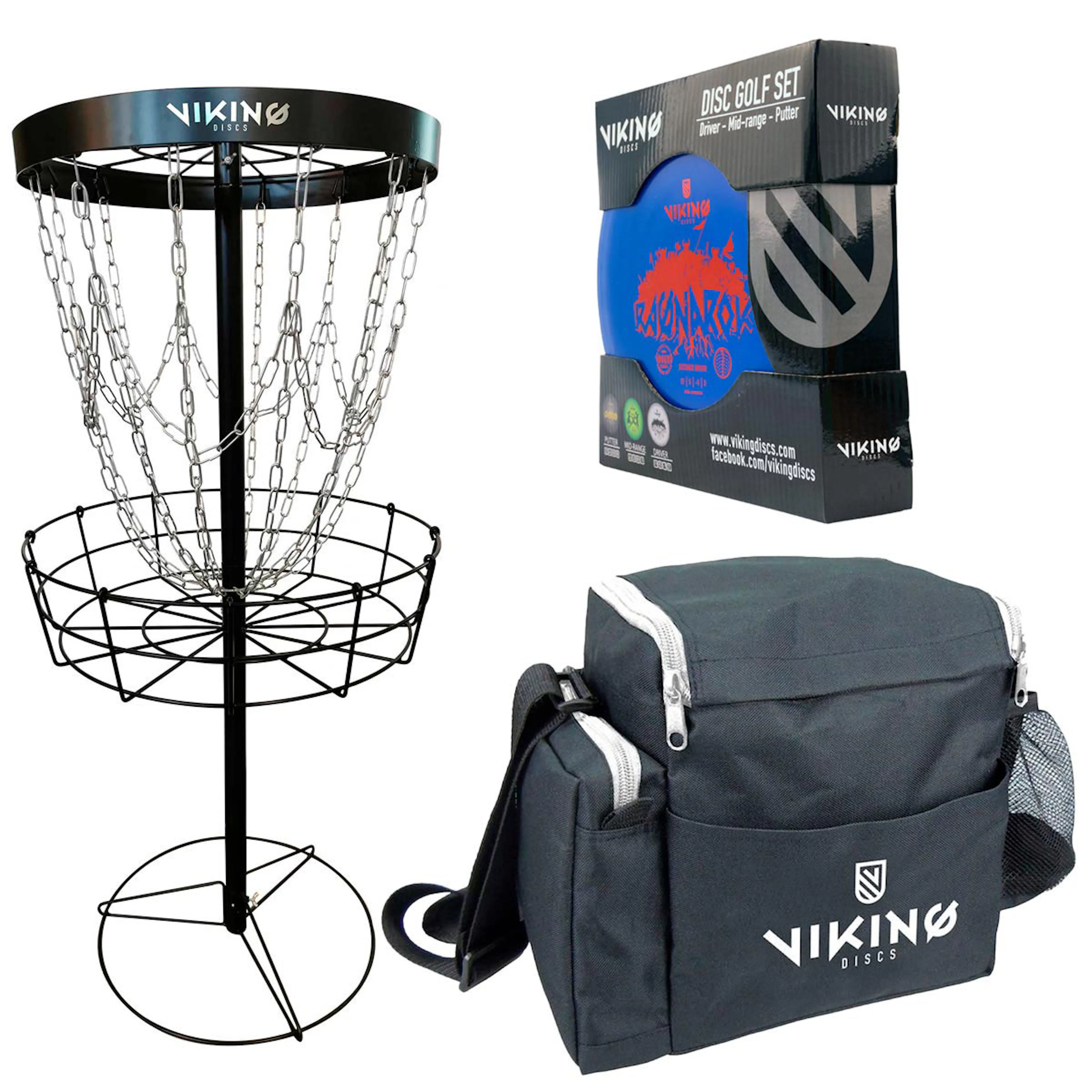 Frisbeegolfkurv Viking Discs Discover Sett
