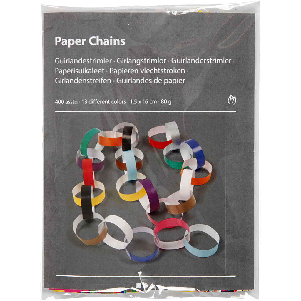 Guirlanderstrimler Creativ Company Ass Farger 1 Pk