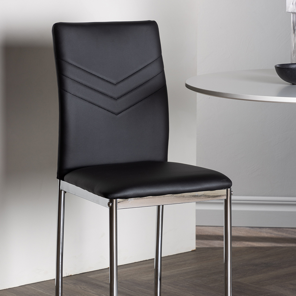 Spisegruppe Venture Home Hamden Ø80 cm med 2 stk Lily Stoler