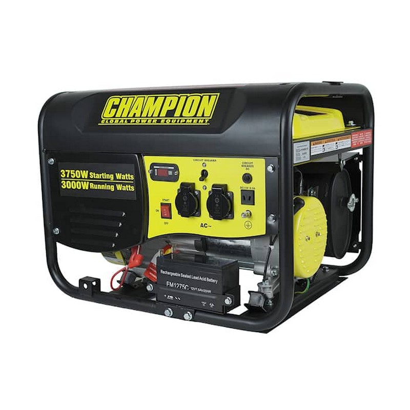 Strømaggregat Champion Generators CPG4000E1 3,5kW 1-fas Bensin