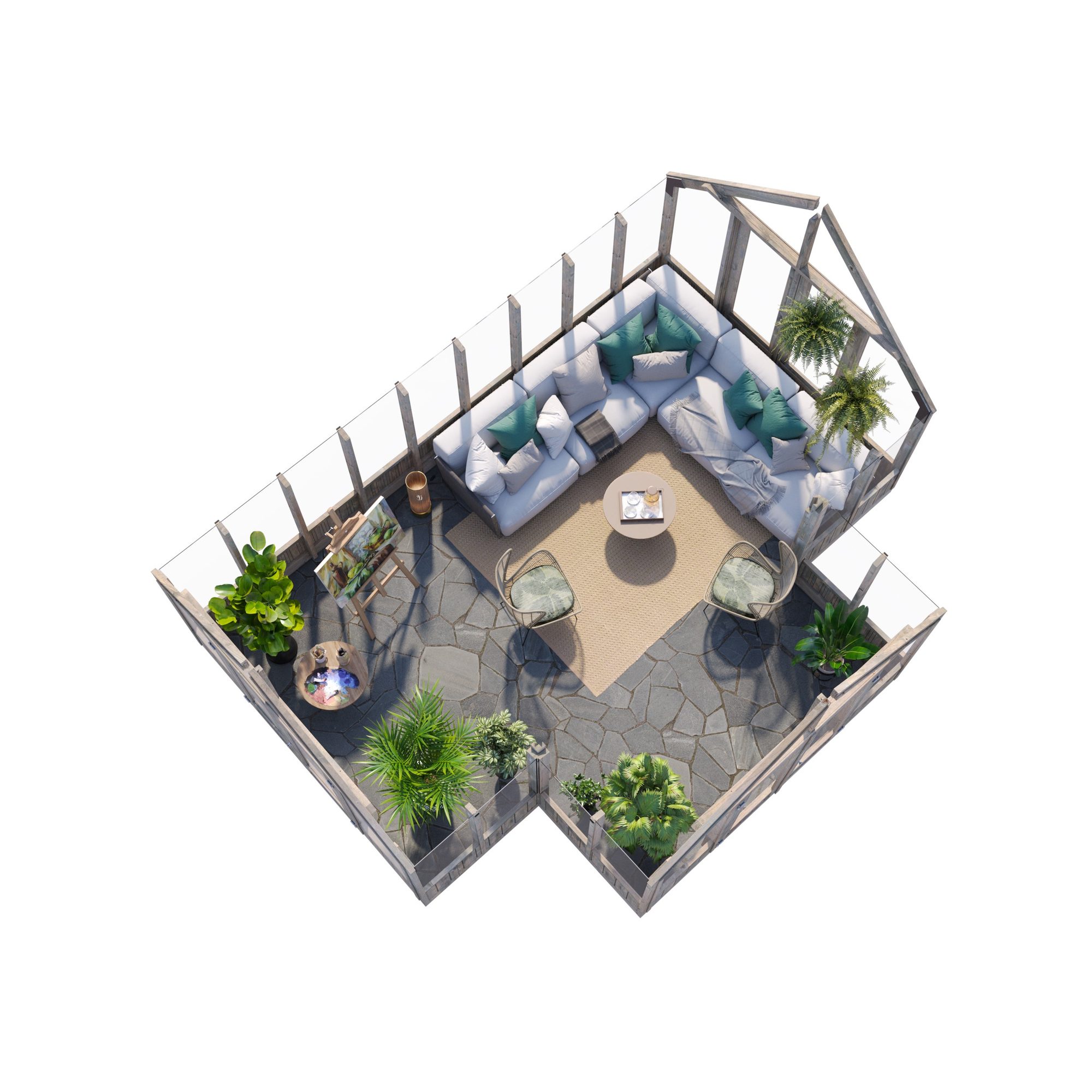 Drivhus Palmako Emilia 19,9 m2