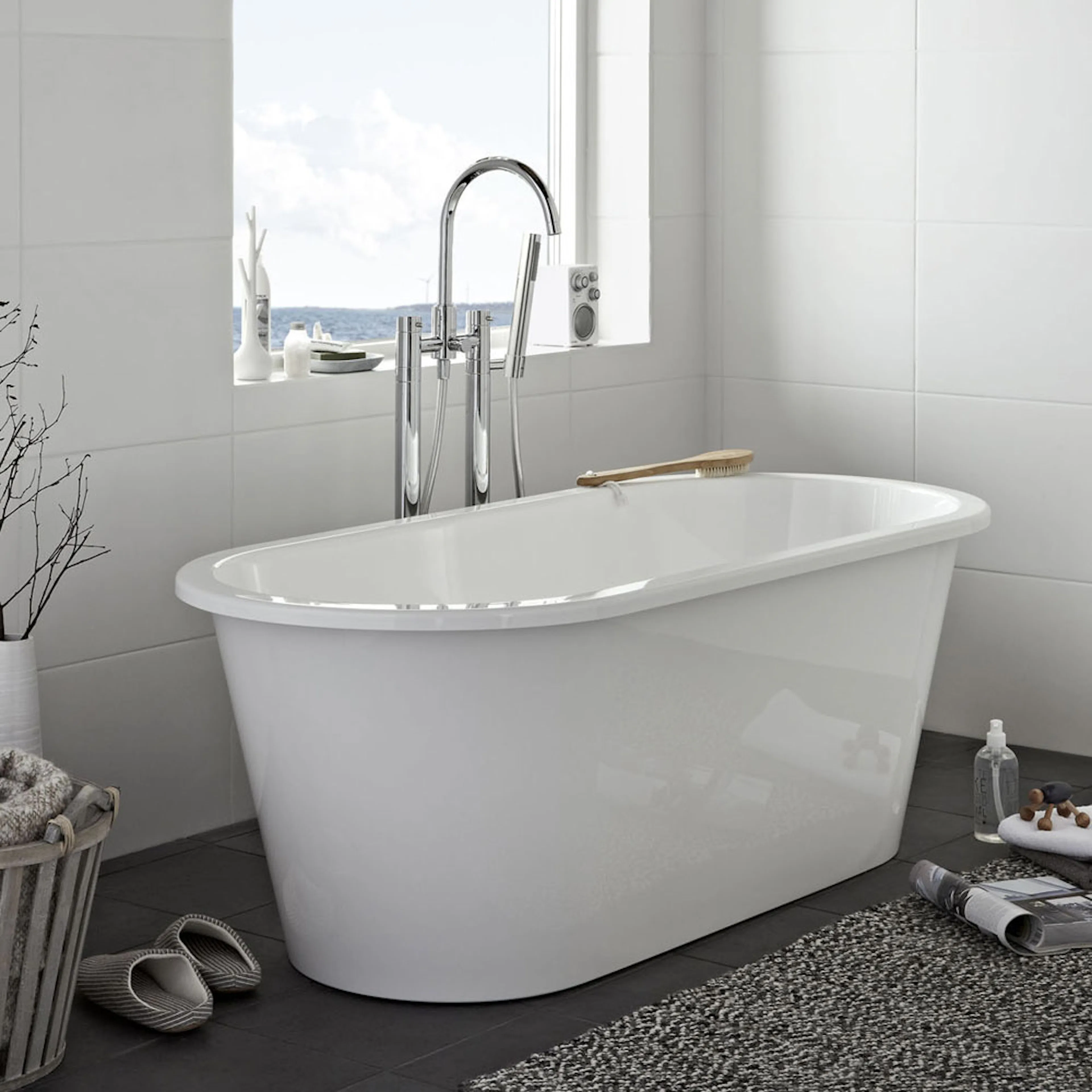 Badekar Hafa Original 160 Støpemarmor