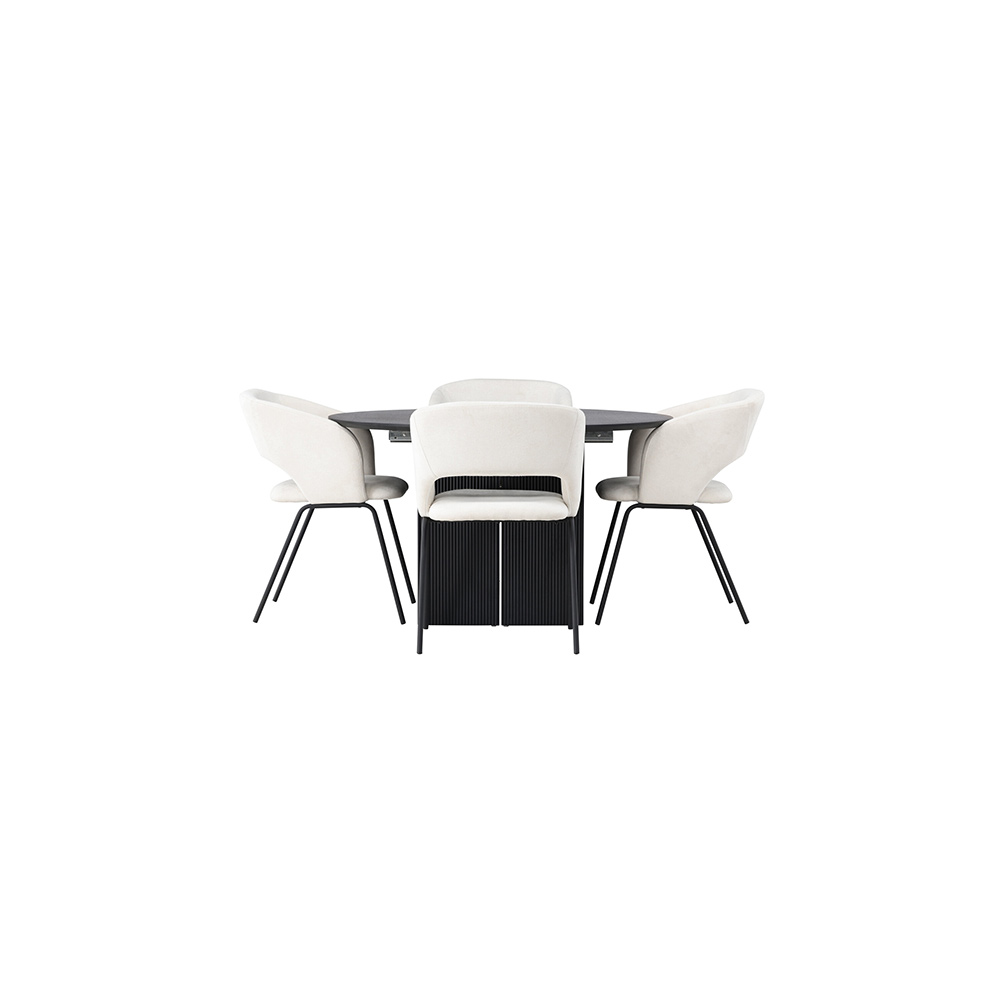 Spisegruppe Venture Home Matilda med 4 Day Stoler