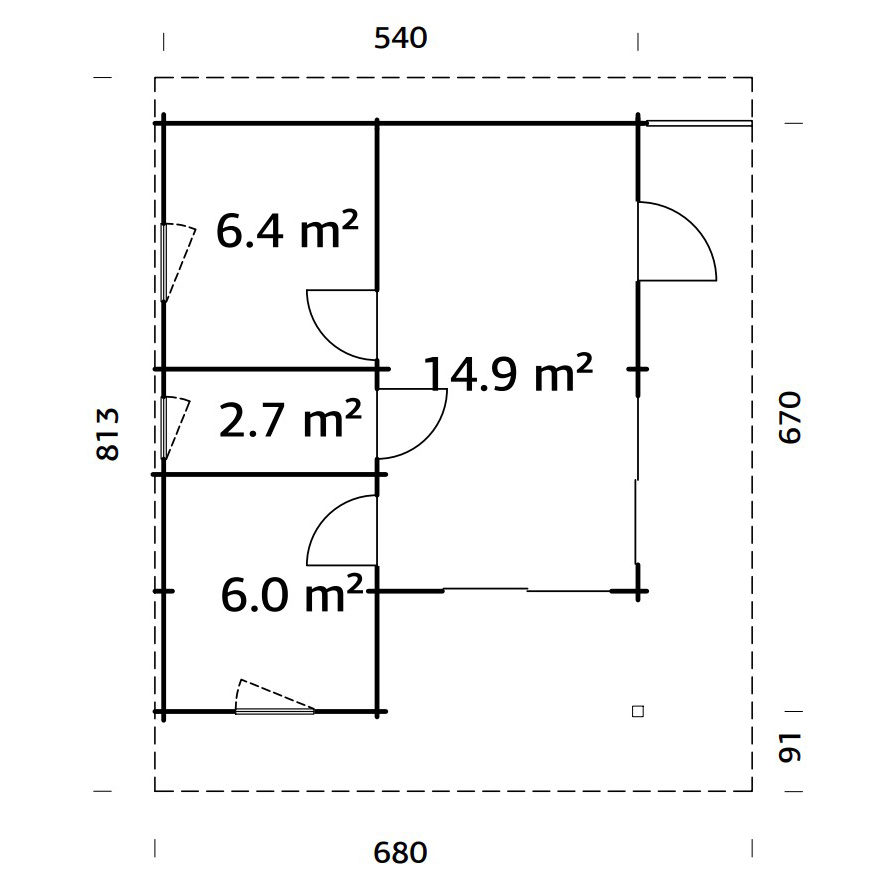 Gjestehytte Palmako Cecilia 30,0 M2