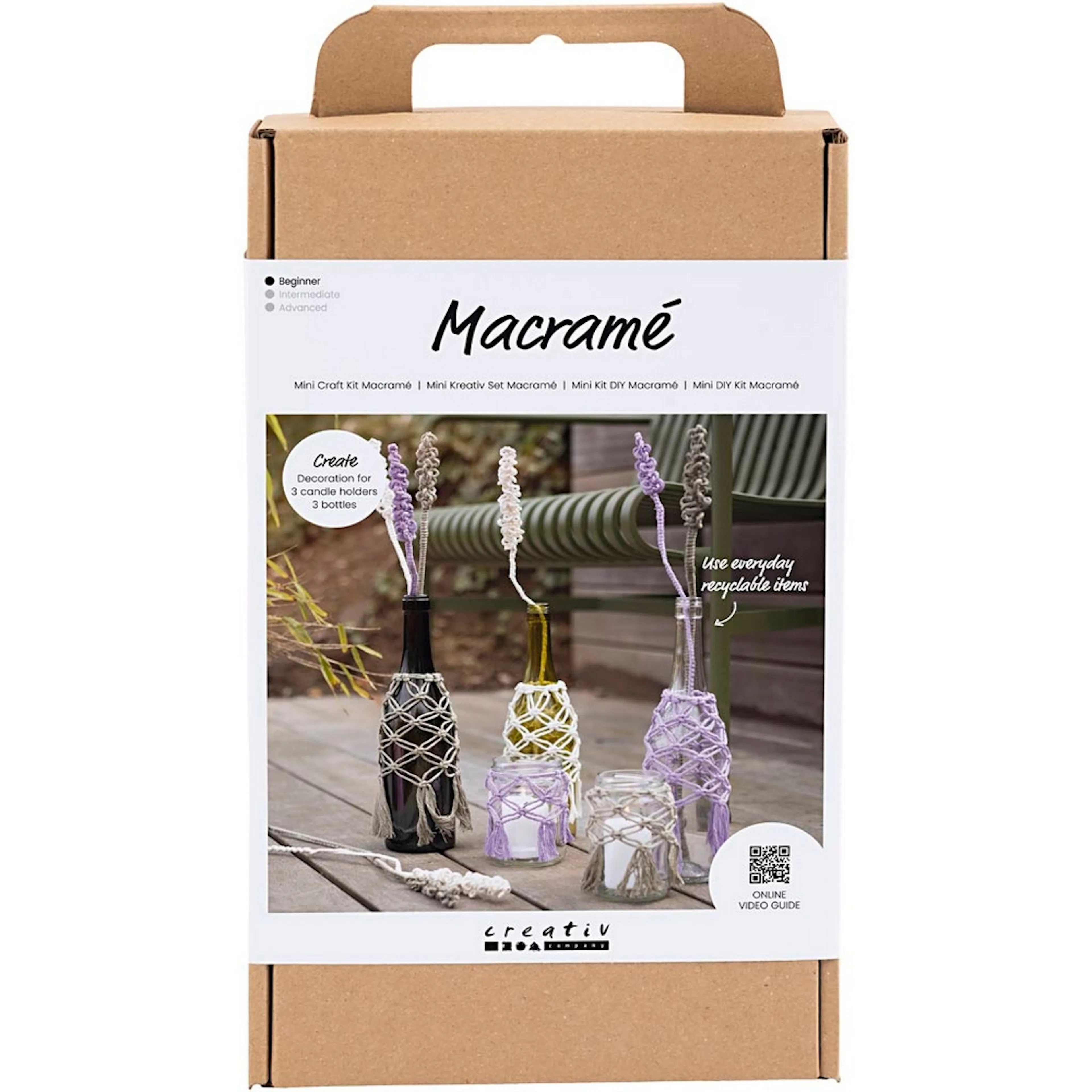 Hobbysett Creativ Company DIY Kit Glassdekorasjon Makramè