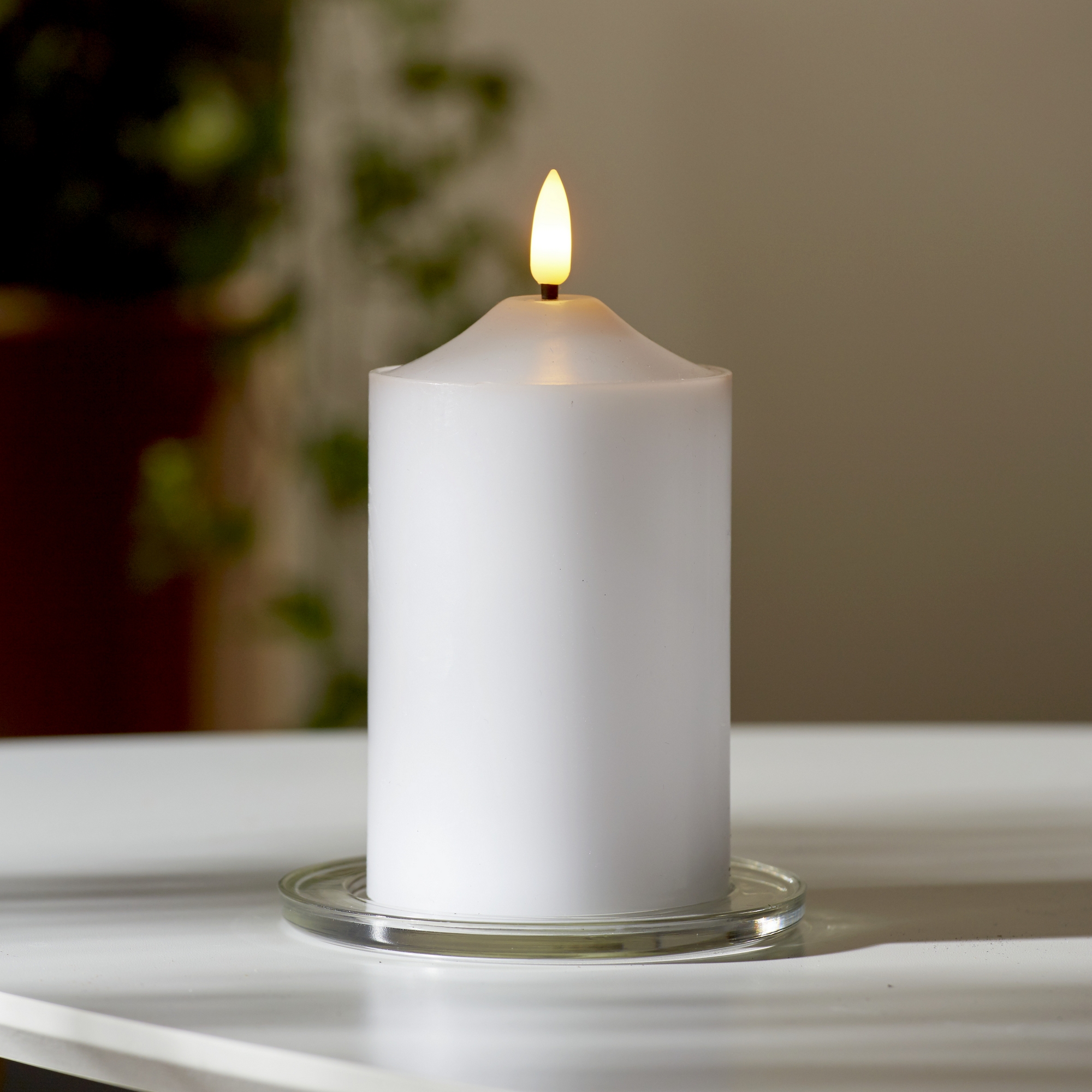 LED Blockljus Flamme 150 mm