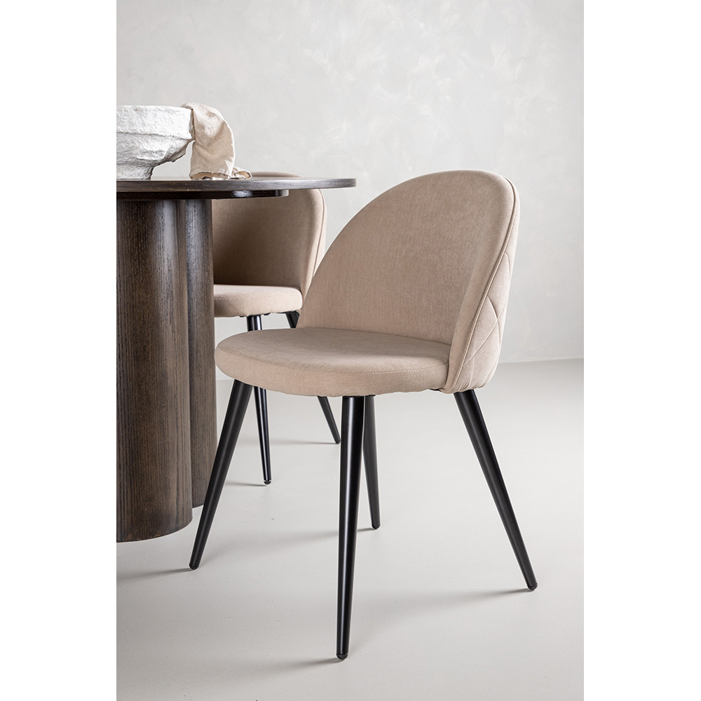 Spisegruppe Venture Home Olivia med 4 Velvet Stitches Stoler