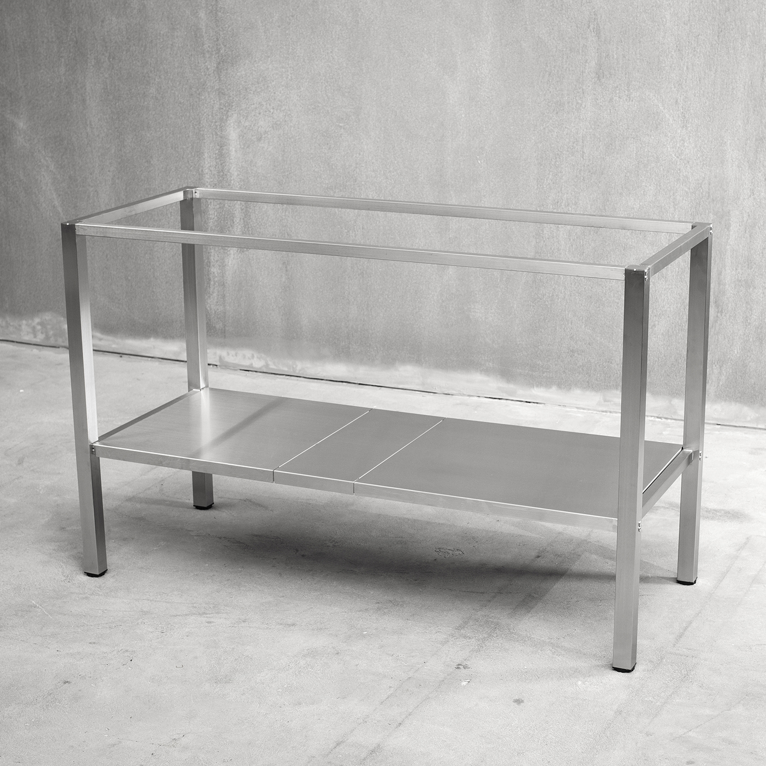 Benkestativ Vilan Stainless Rustfritt Variant Stativ med Underhylle