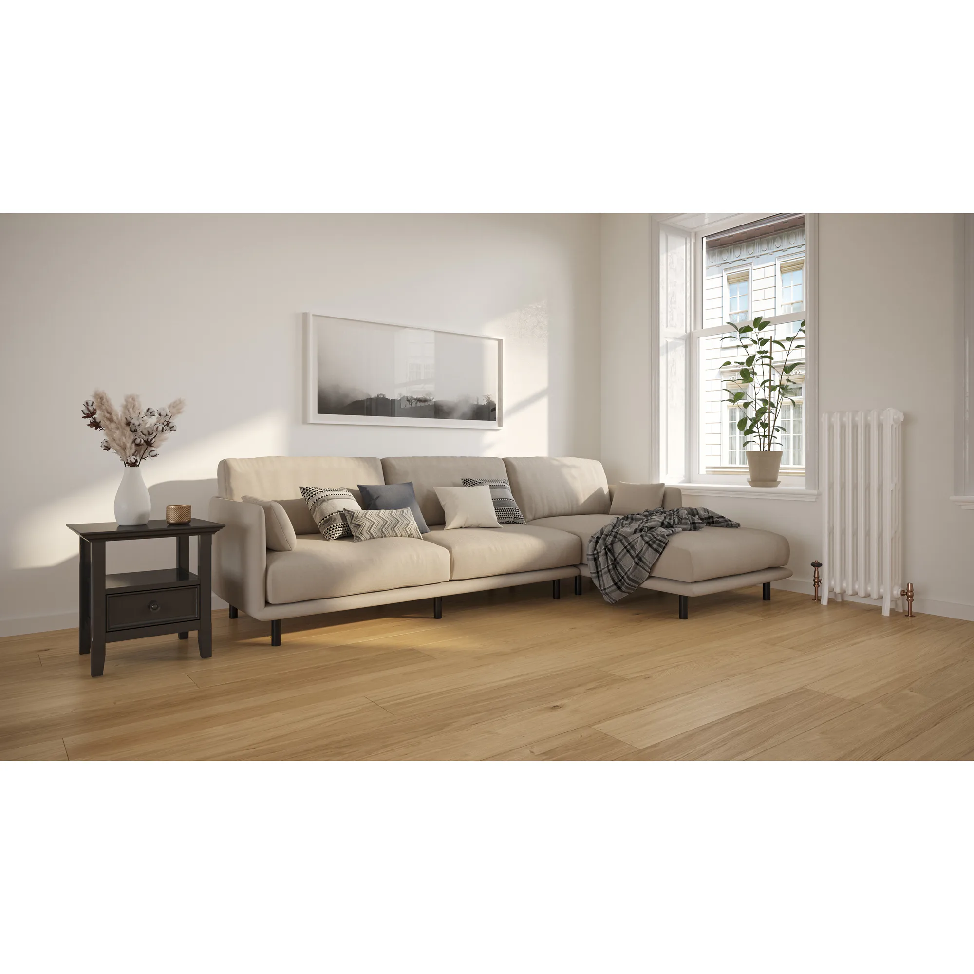 Trägolv Bjelin Härdad Ek Vista Natural Mattlack Multistrip_NEW
