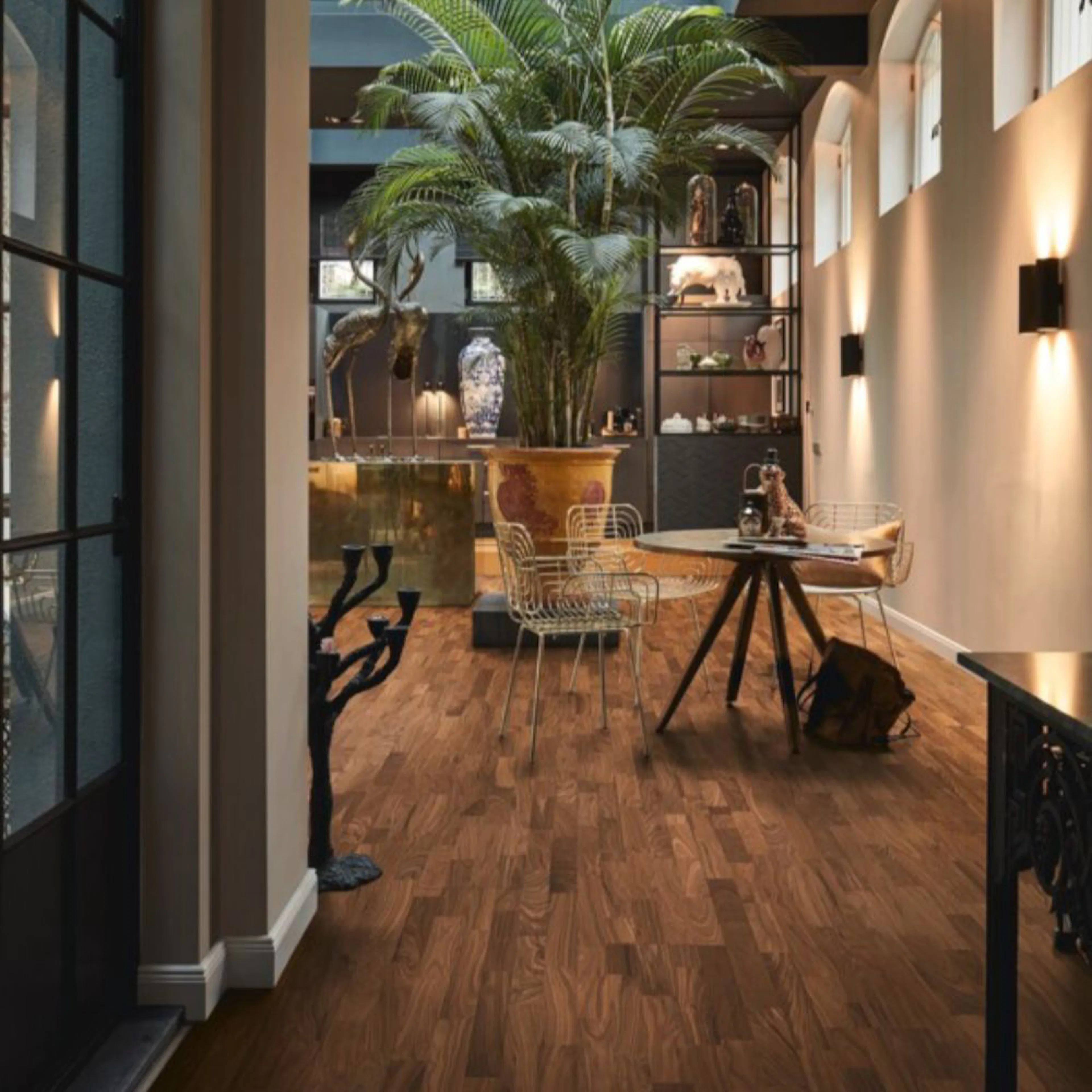 Parkettgolv MeisterParquet. longlife PC 200 American walnut harmonious 09043